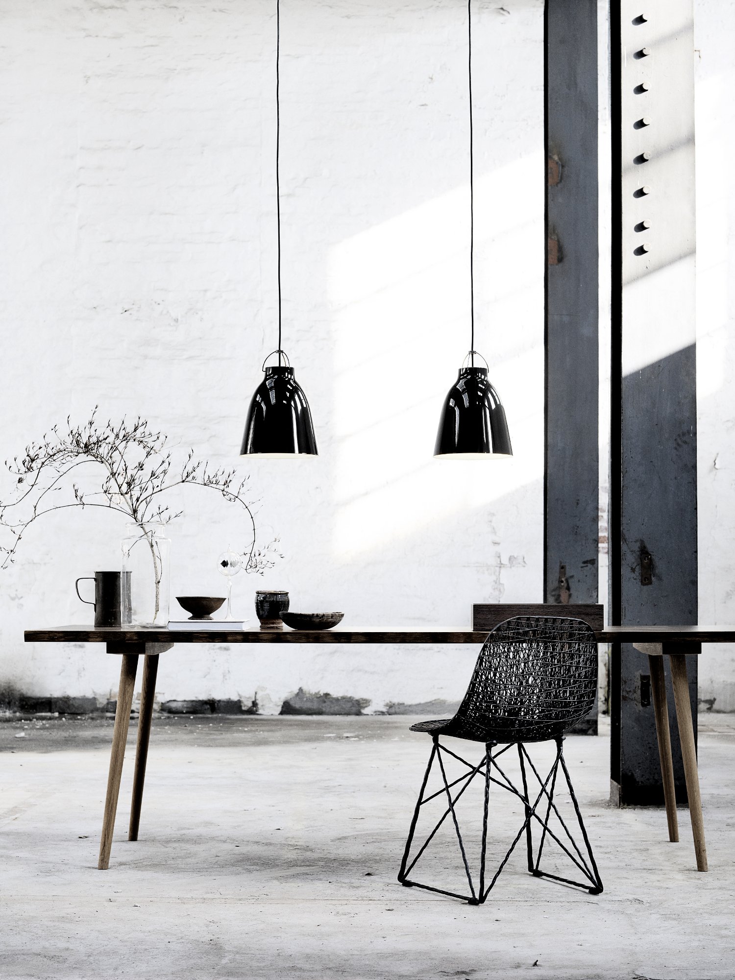 Caravaggio Pendant Lamp, P1 (Ø 16,5 cm), Black | Fritz Hansen