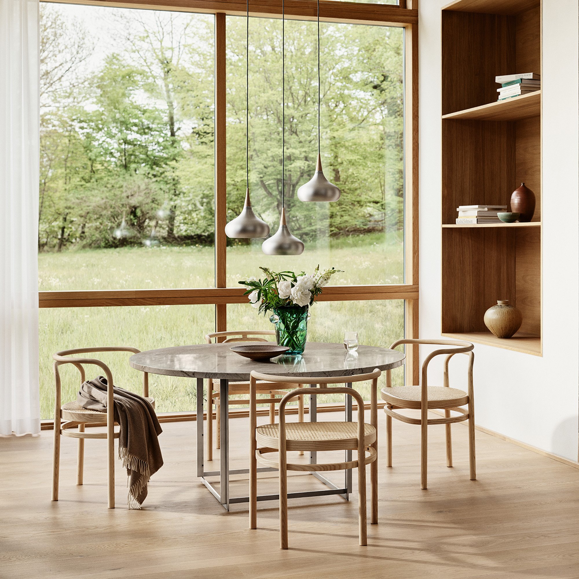 Orient Pendant Lamp, P2 (Ø 34 cm), Copper | Fritz Hansen | Pendant