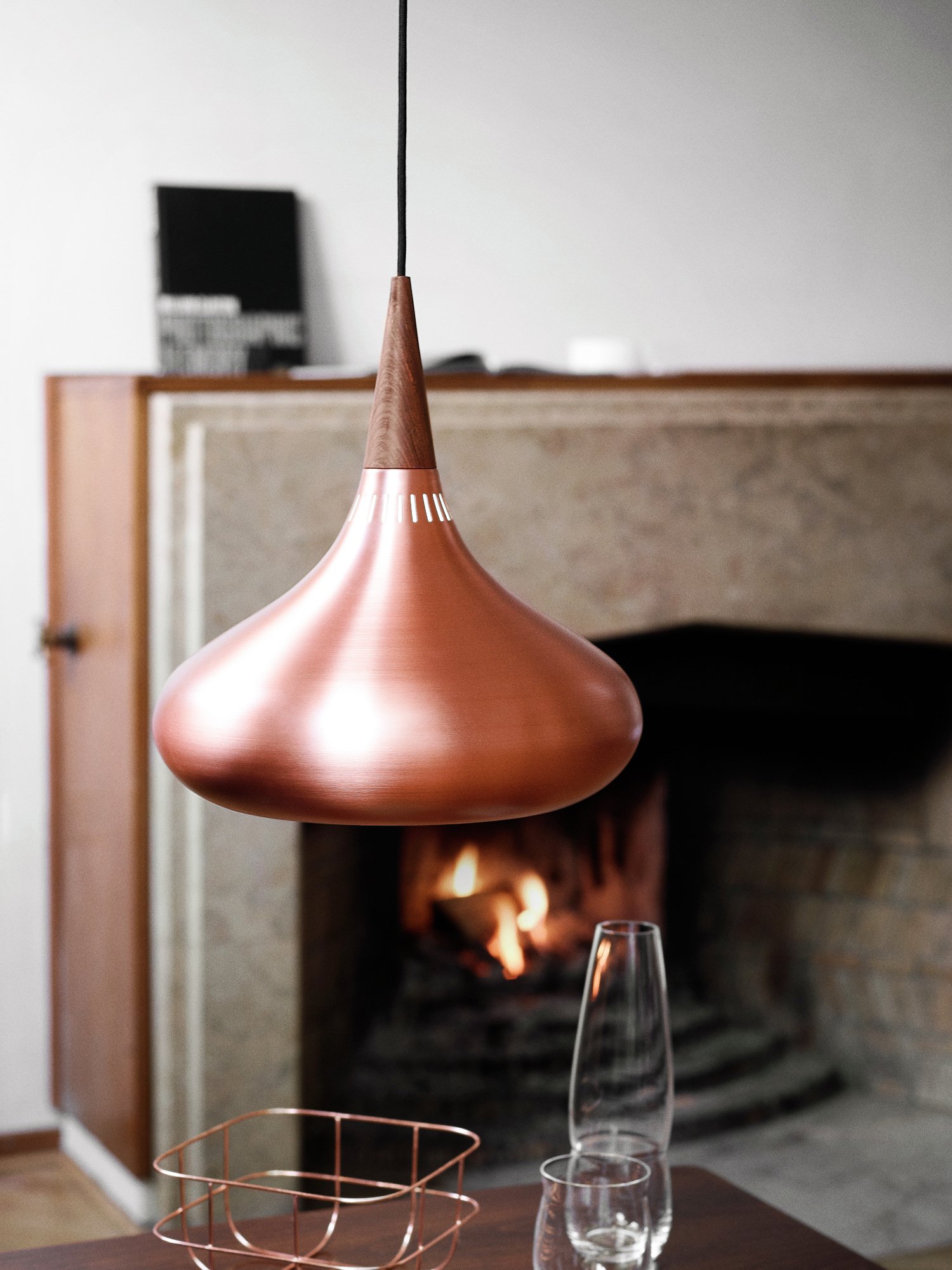 Orient Pendant Lamp, P2 (Ø 34 cm), Copper | Fritz Hansen | Pendant