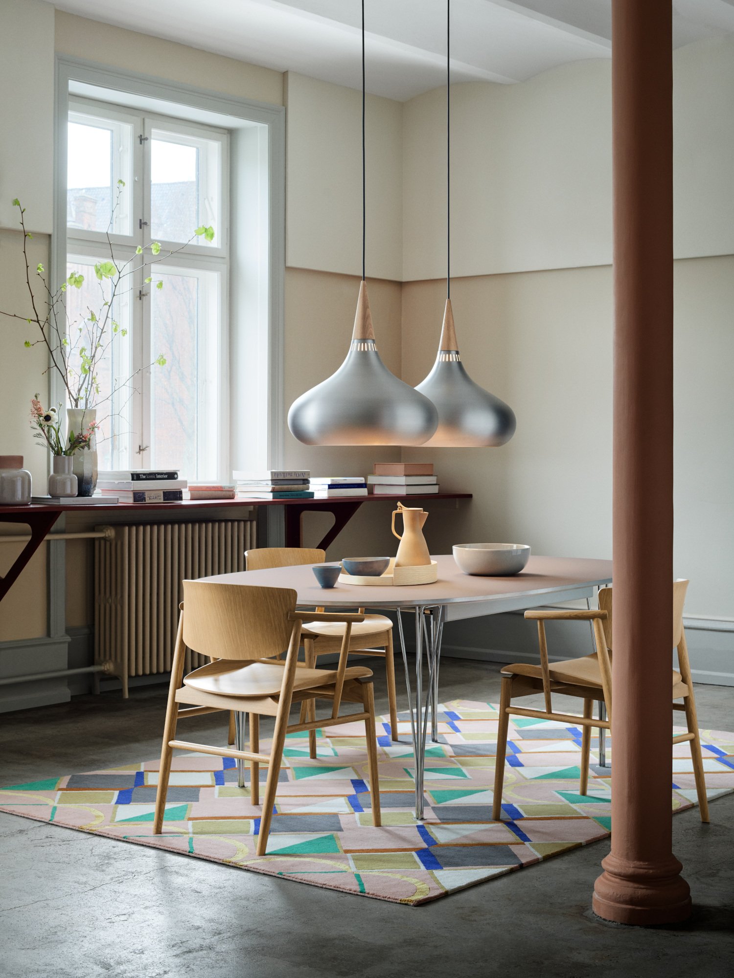 Orient Pendant Lamp, P2 (Ø 34 cm), Copper | Fritz Hansen | Pendant