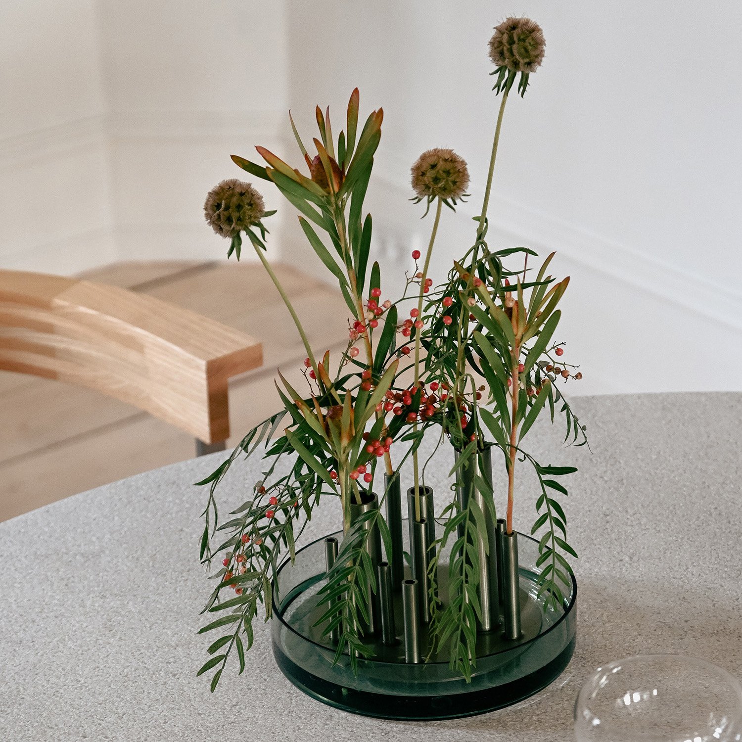 Ikeru Vase, Ø 16 x H 23,9 cm, Forest Green | Fritz Hansen | Vases