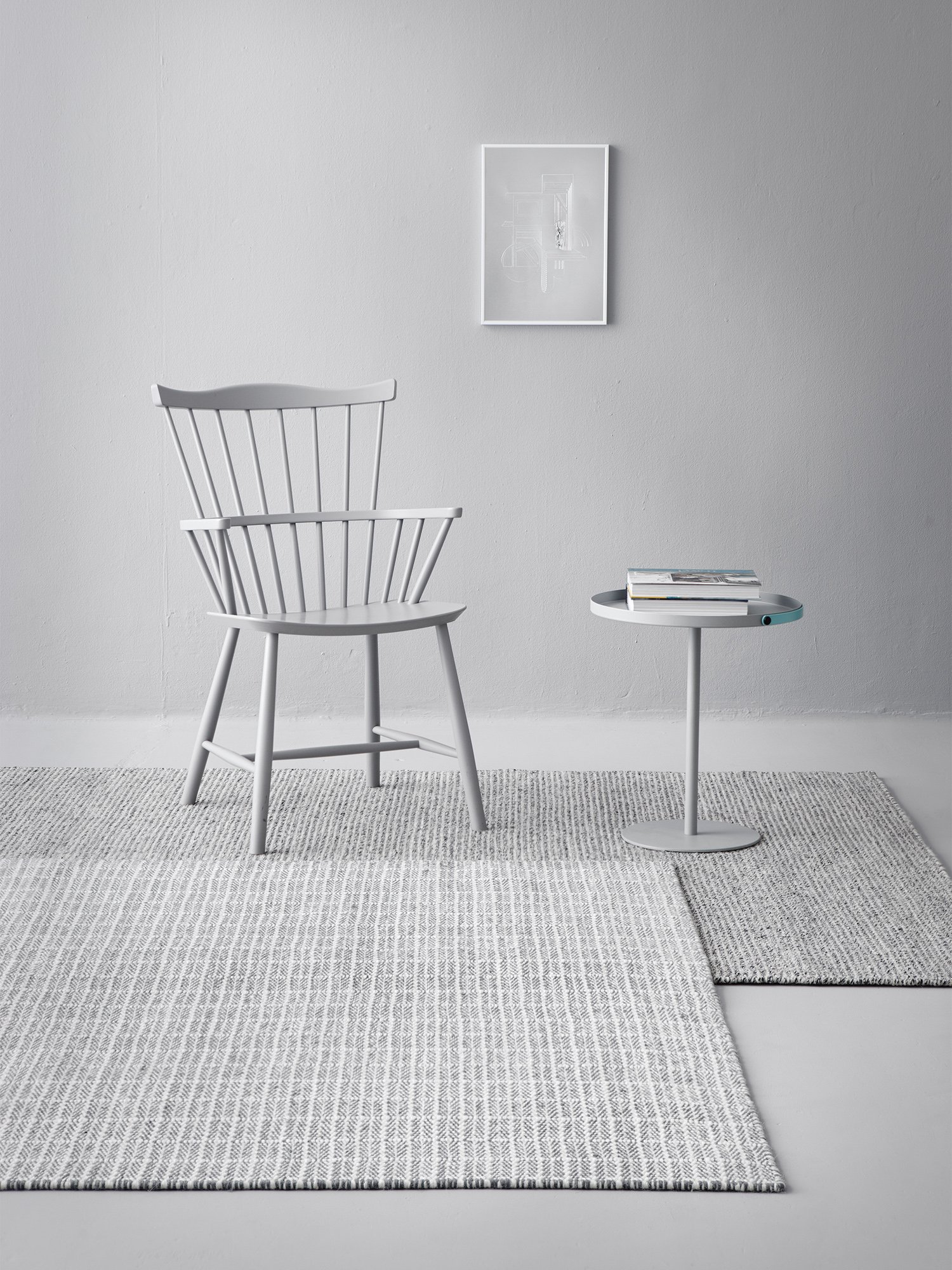 Rug Tanne, 140 x 200 cm, White / black | Fabula Living | Rugs