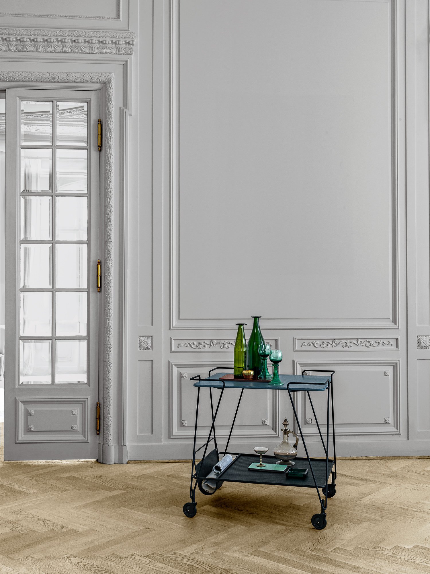 Matégot Trolley | Gubi | Service Trolleys - Designer furniture