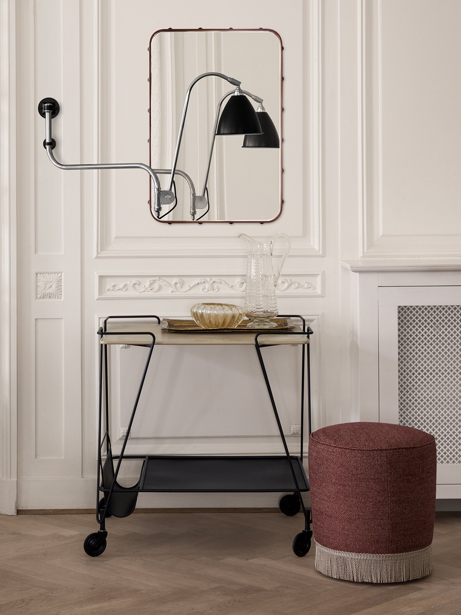 Matégot Trolley | Gubi | Service Trolleys - Designer furniture