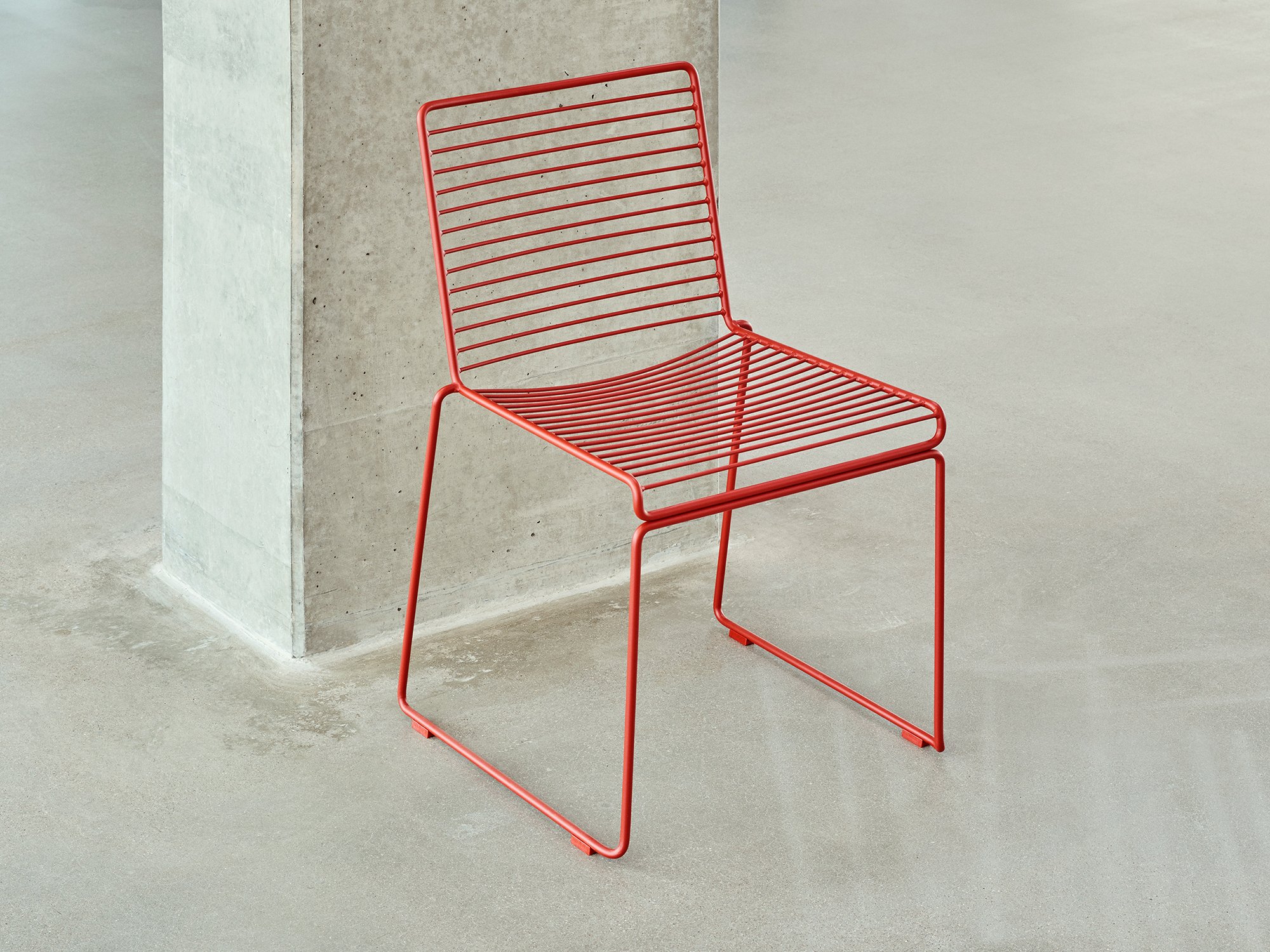 Hee Dining Chair, Hot galvanized | Hay | Garden Chairs - Designer