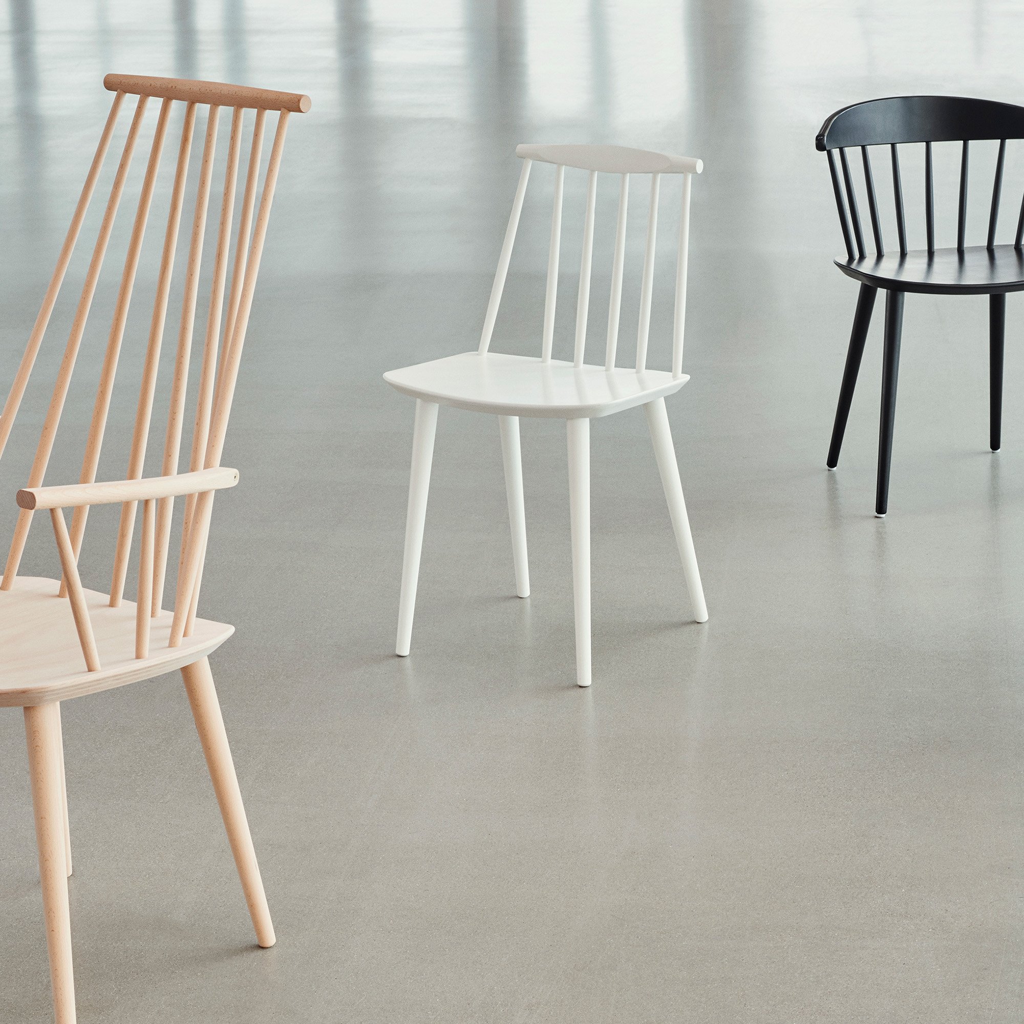 HAY J77 チェア ホワイト J77 Chair, White | Hay | Dining Room Chairs - Designer furniture