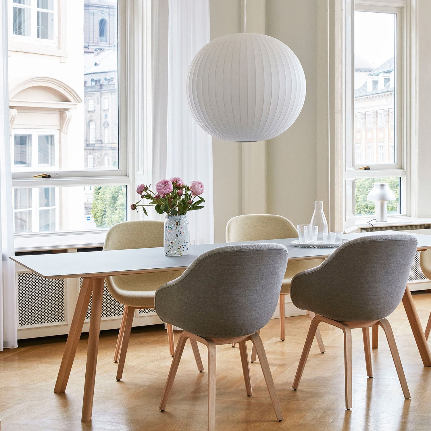 Copenhague Table CPH30, L 200 x W 90 x H 74, Lacquered oak