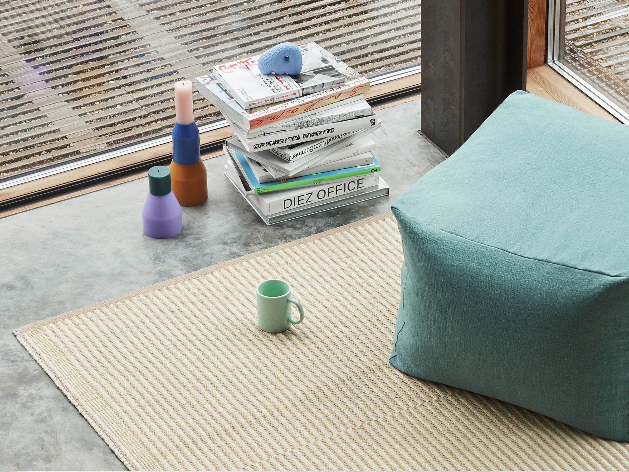 Tapis Rug, Black/green | Hay | Rugs - Designer furniture from smow