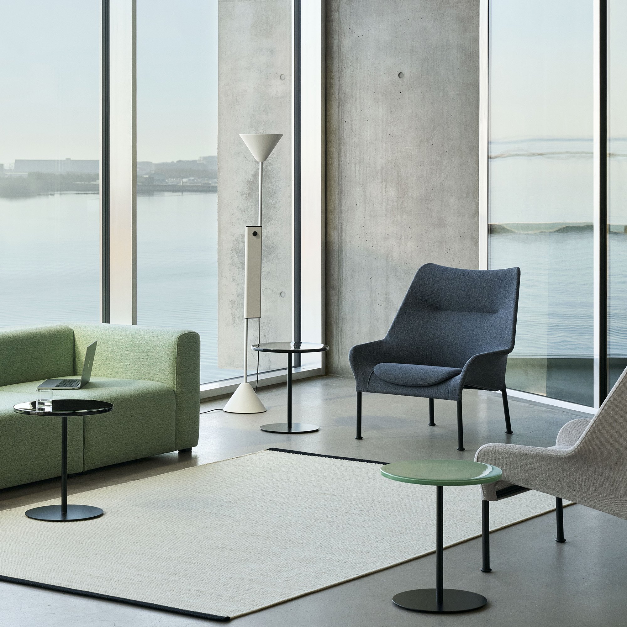 O2 Lounge Sessel, Without Ottoman, Lift black / black