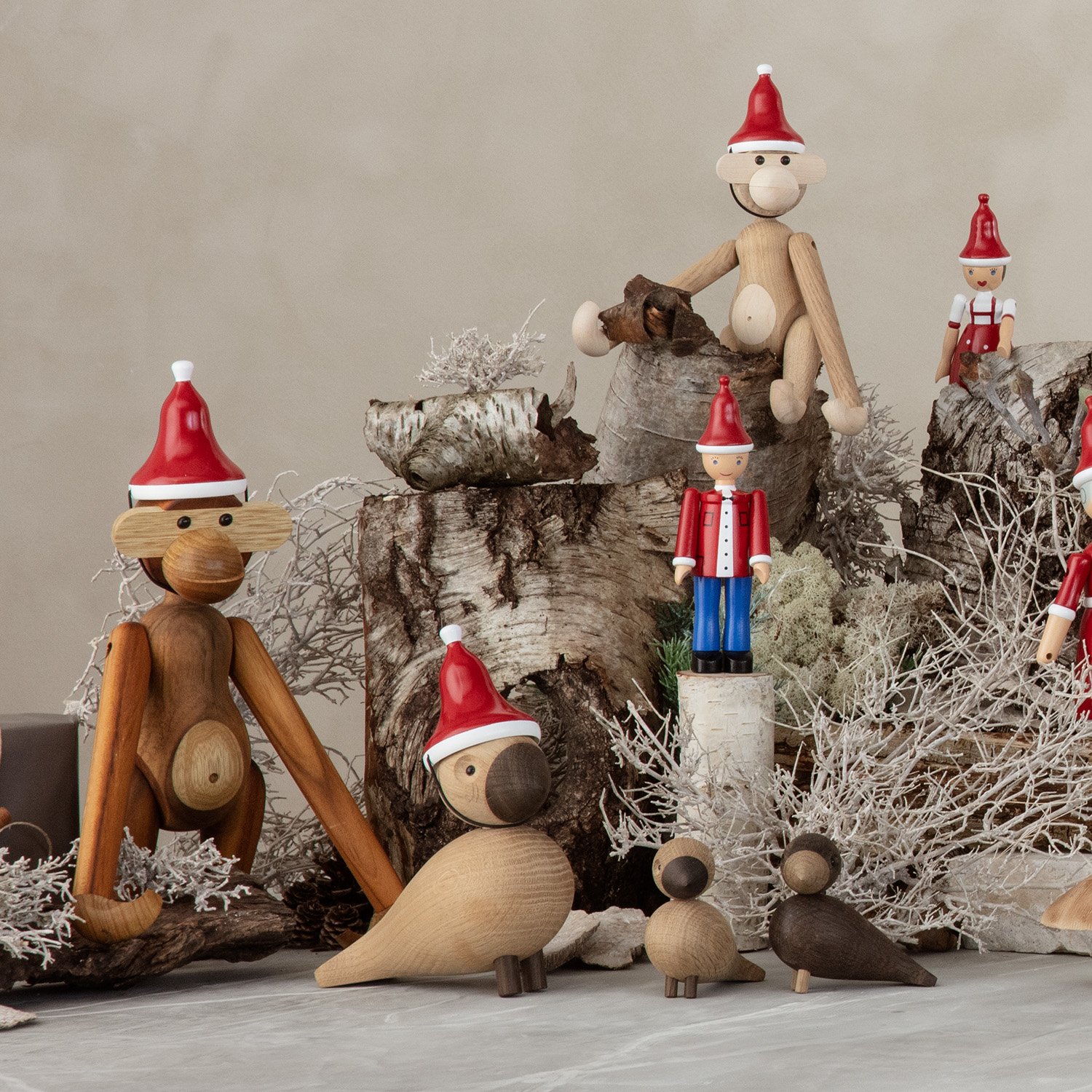 Lovebirds Wooden Figure | Kay Bojesen | Figures & Miniatures