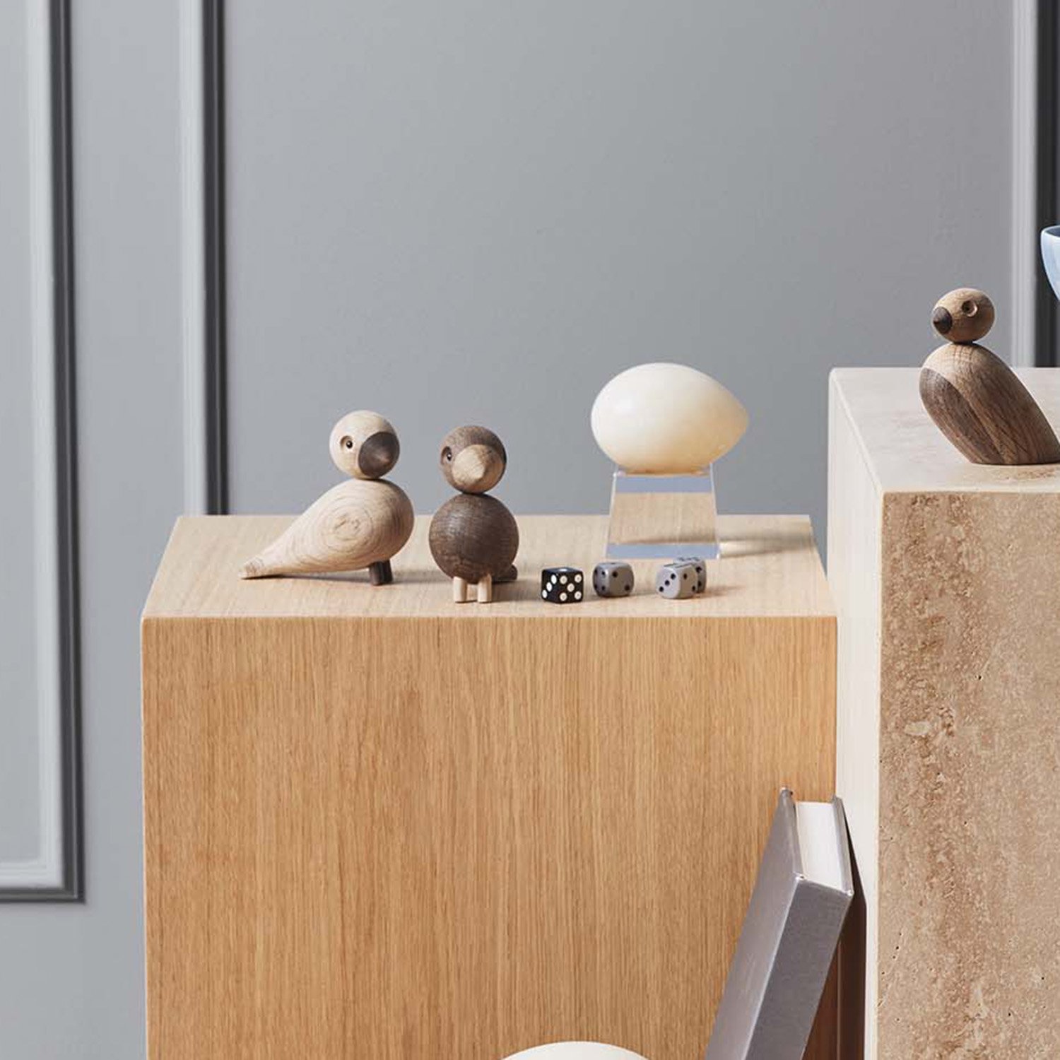Lovebirds Wooden Figure | Kay Bojesen | Figures & Miniatures
