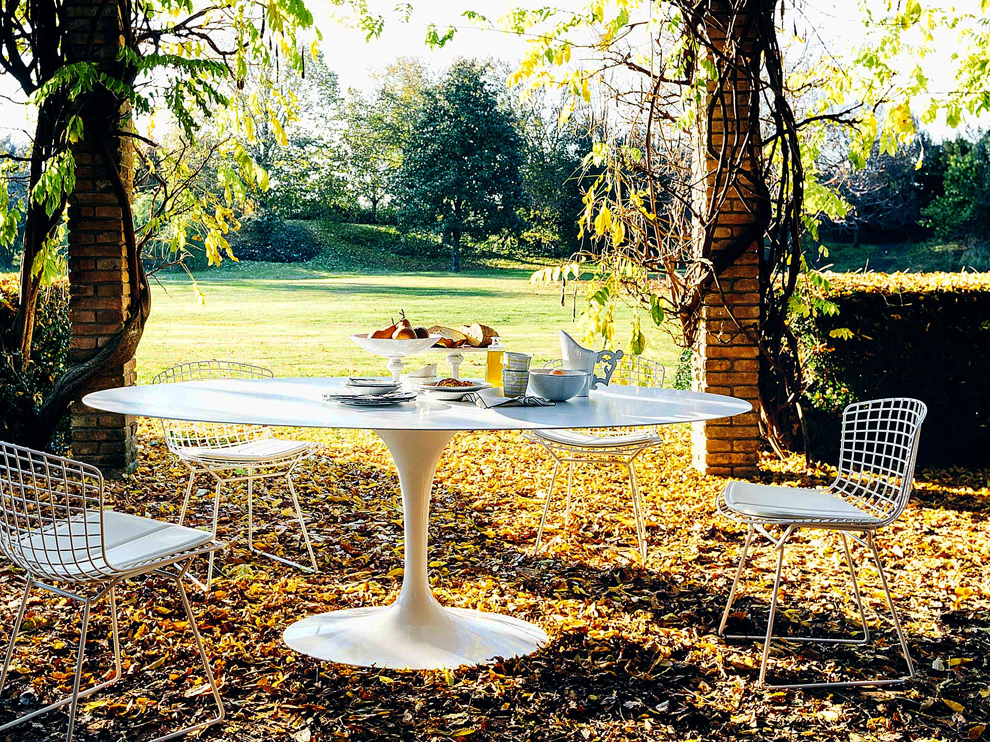 Bertoia Chair, White, Vinyl white | Knoll International | by Harry