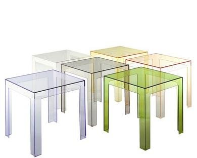 Kartell JOLLY クリア Jolly Side Table, Clear glass | Kartell | Side Tables - Designer