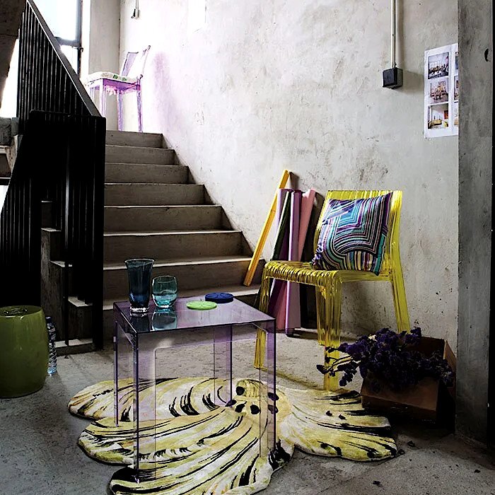 Jolly Side Table, Clear glass | Kartell | Side Tables - Designer