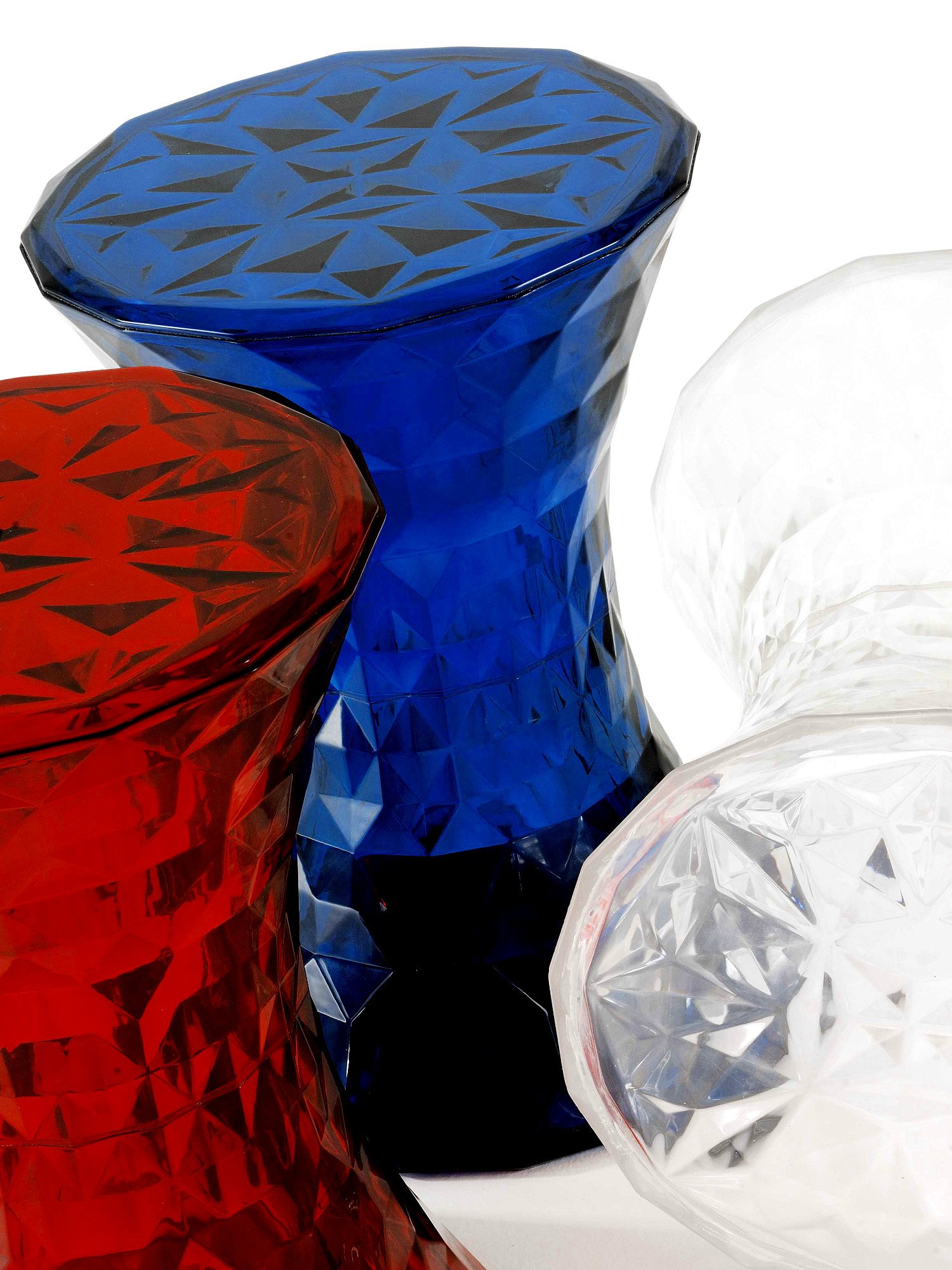 Stone Stool, Red | Kartell | Side Tables - Designer furniture from