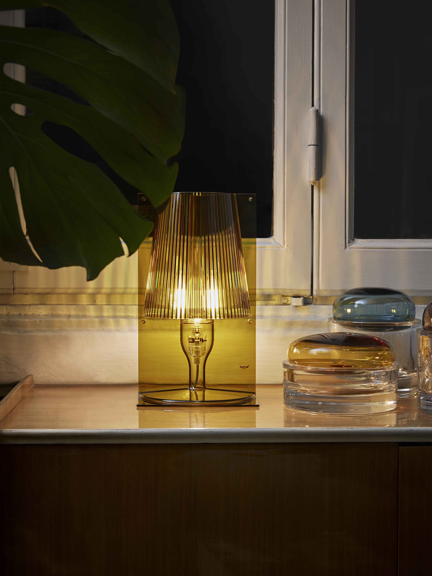Take Table Lam, Transparent, Amber | Kartell | Table Lamps