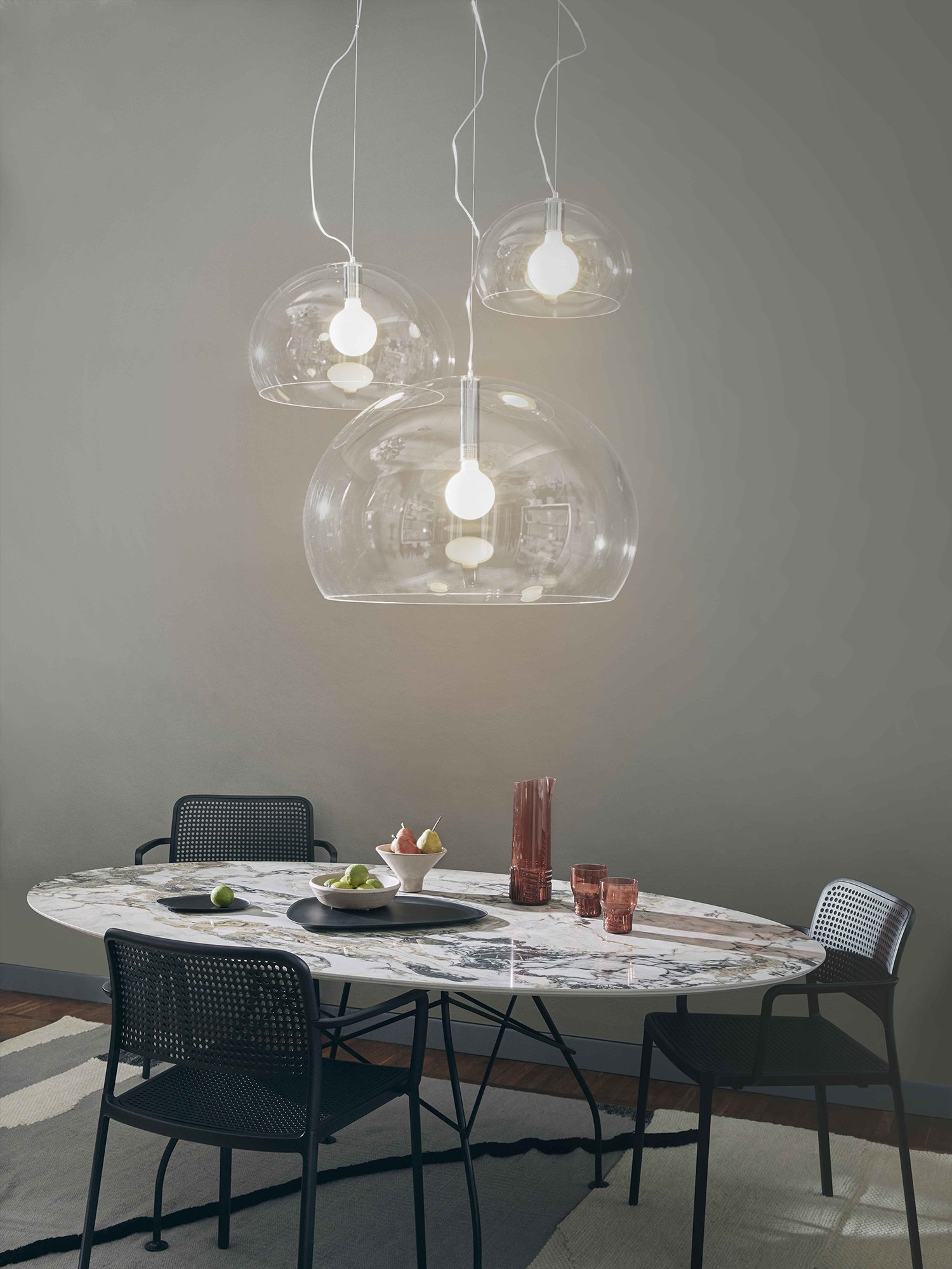 Small FL/Y Pendant Lamp, Cloudy blue | Kartell | Kartell