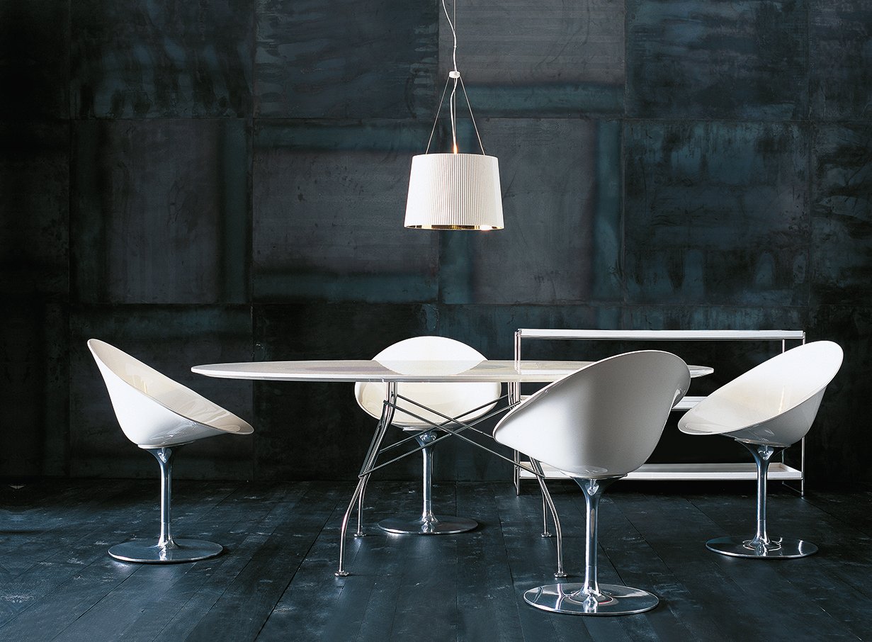 Ero|S| F Chair, Transparent, Clear glass | Kartell | Chairs