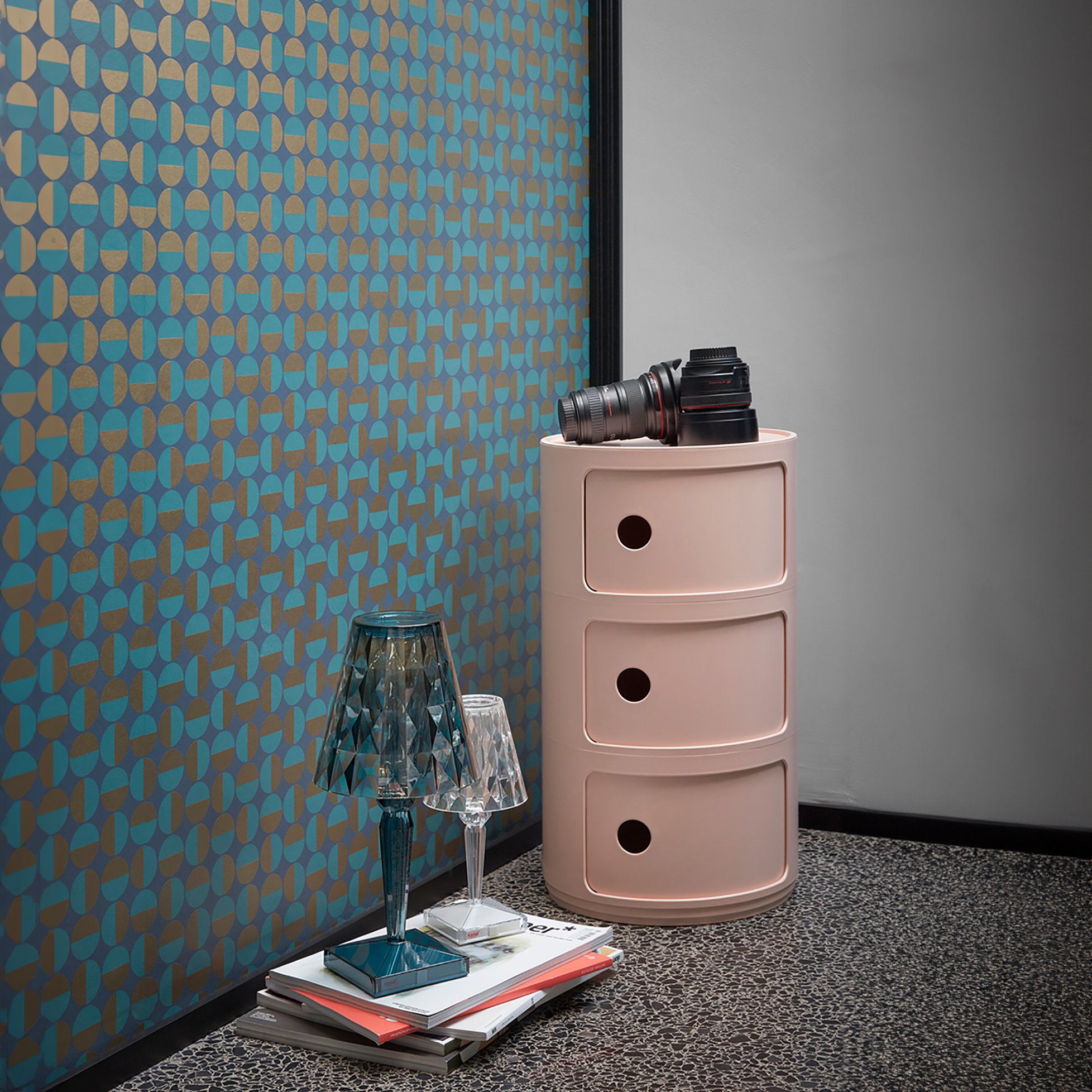 Componibili Bio round compartements, Pink