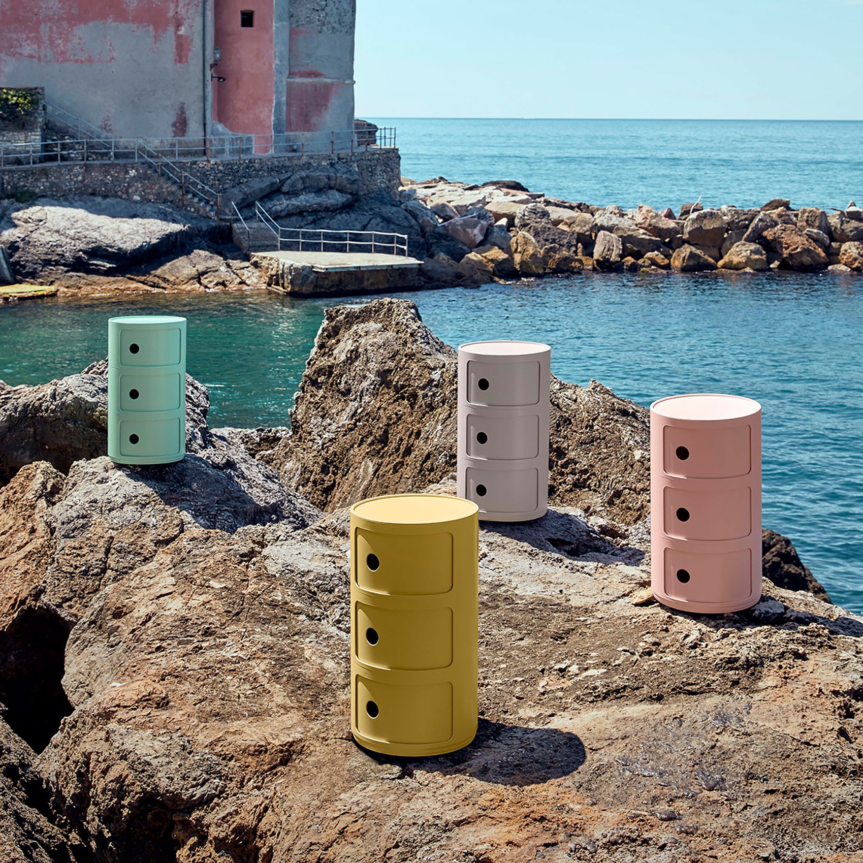 Componibili Bio round compartements Kartell Side Roll - Main Image