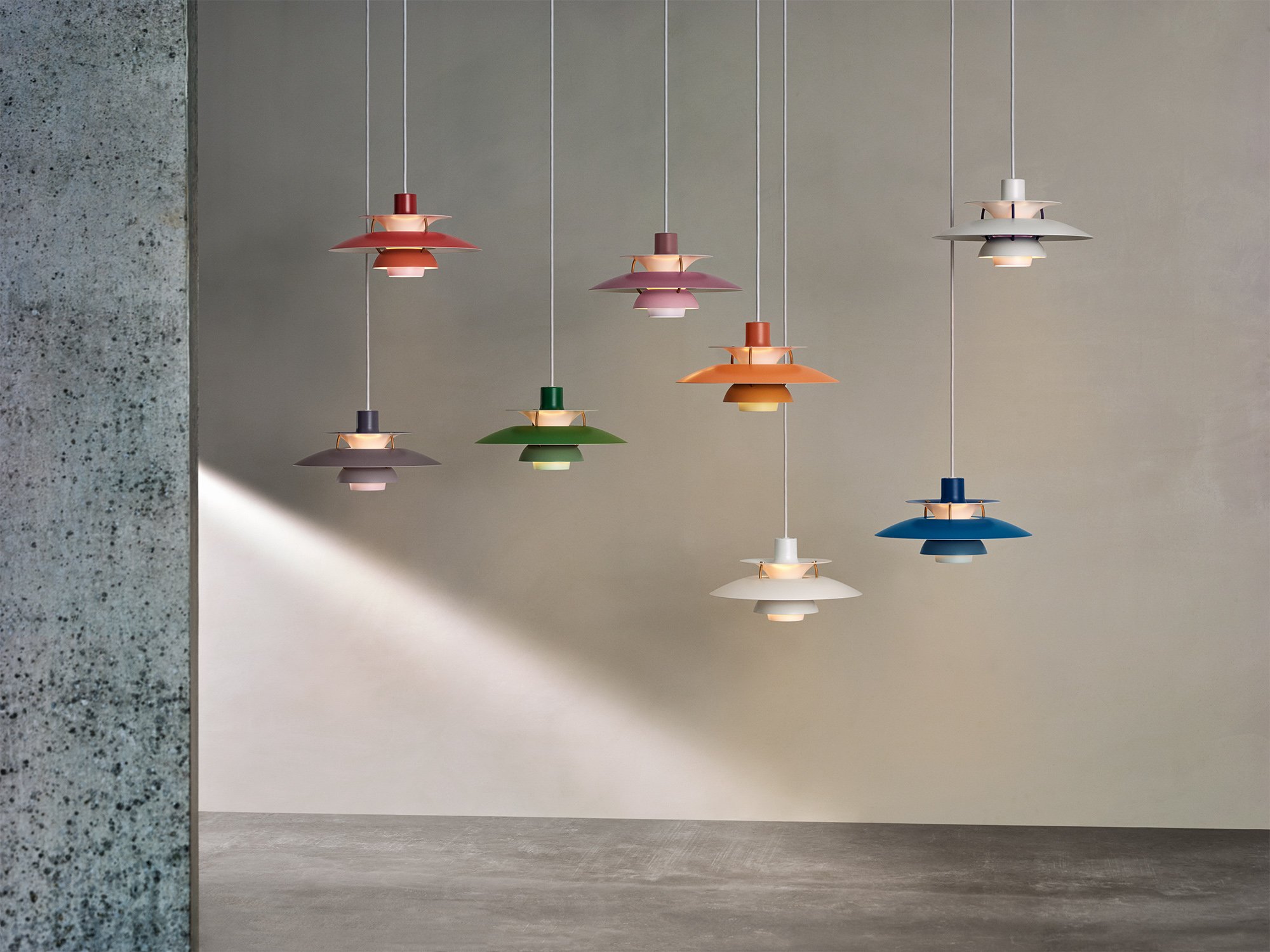 PH 5 Mini Pendant Lamp, Hues of Grey | Louis Poulsen | Pendant 