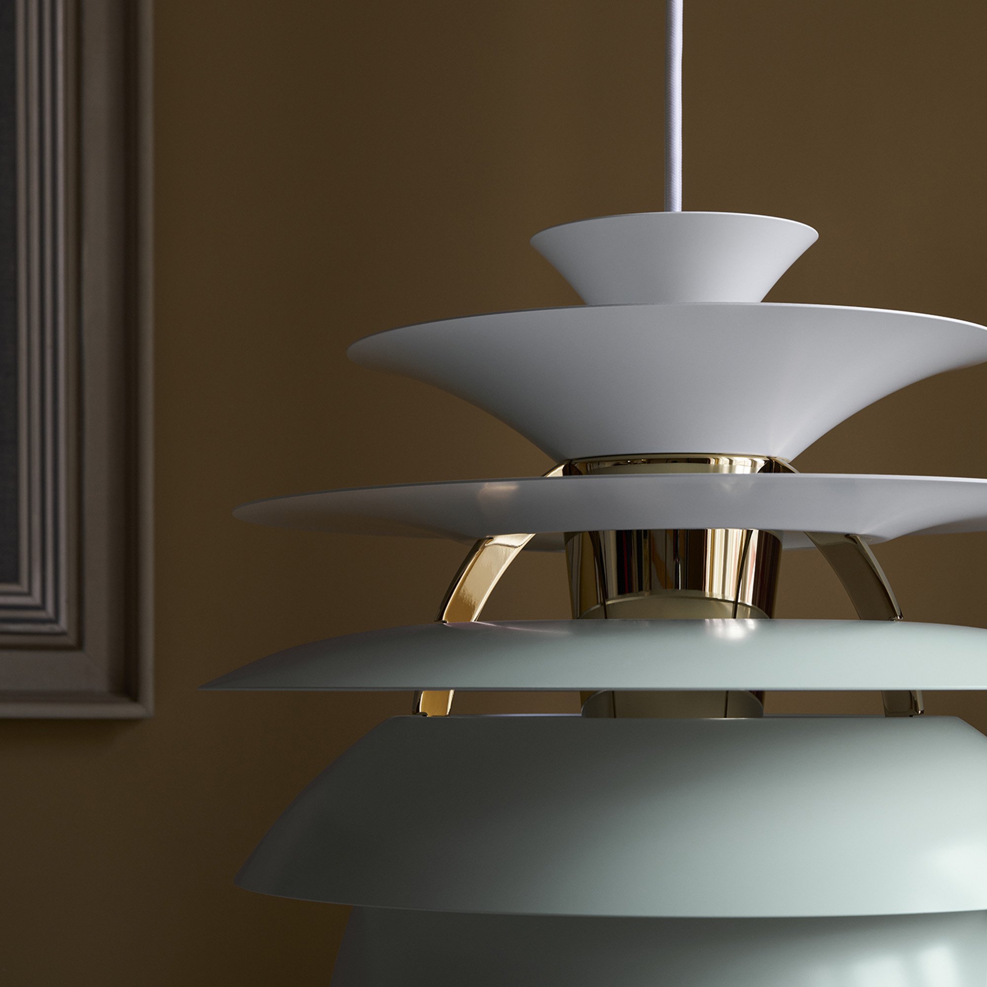 PH Snowball Pendant Lamp, White / Chrome | Louis Poulsen | Pendant