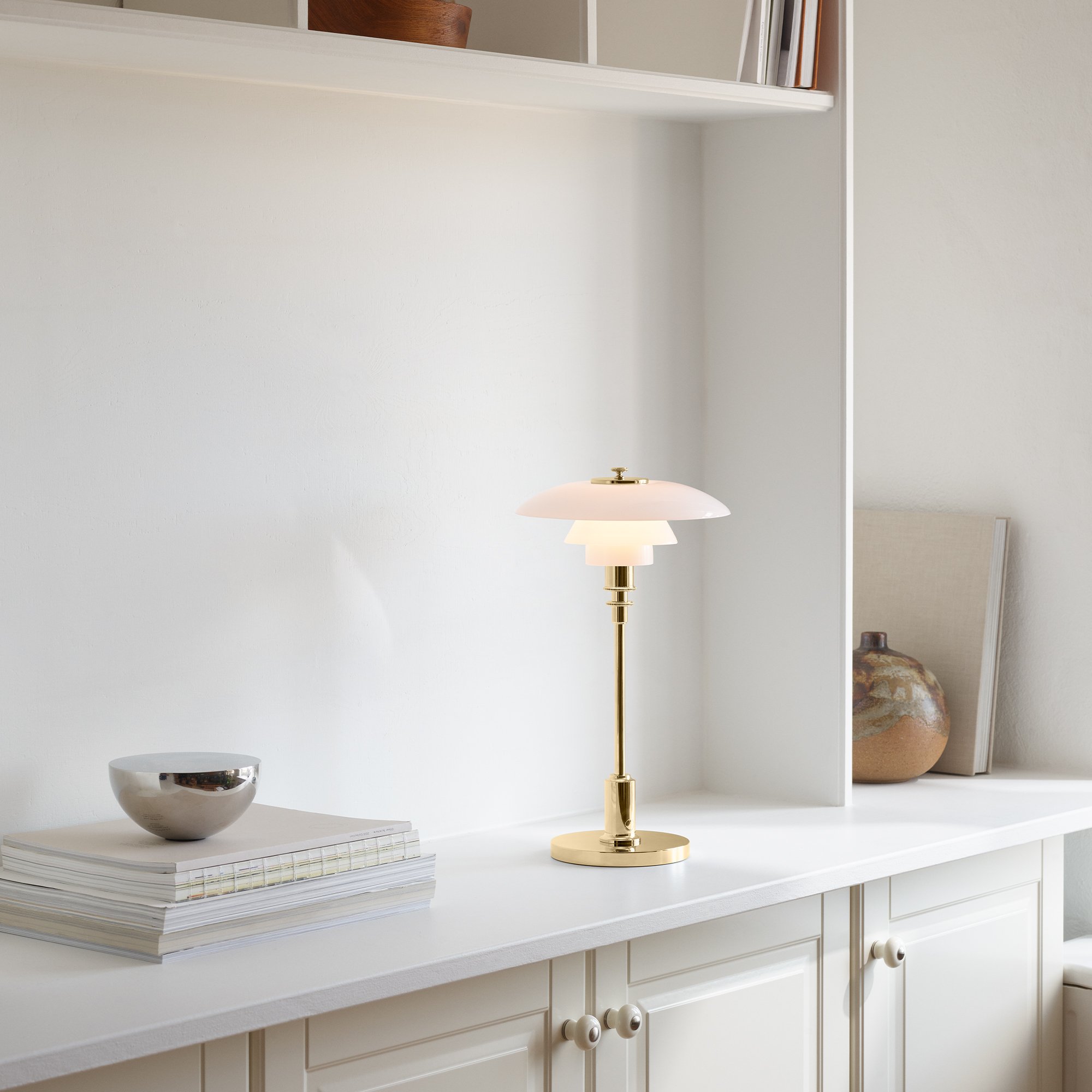 PH 2/1 Portable Lamp, Chrome-plated | Louis Poulsen | Battery