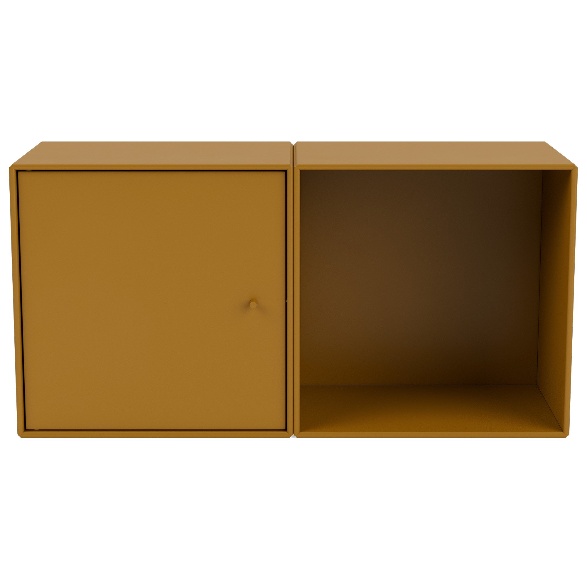 Montana Mini Shelf, Module with magazine compartments, Camomile