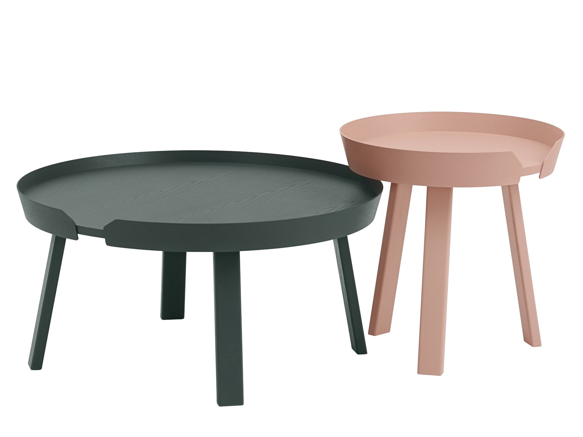 Around Coffee Table, Large (H 36 x Ø 72 cm), Natural oak | Muuto