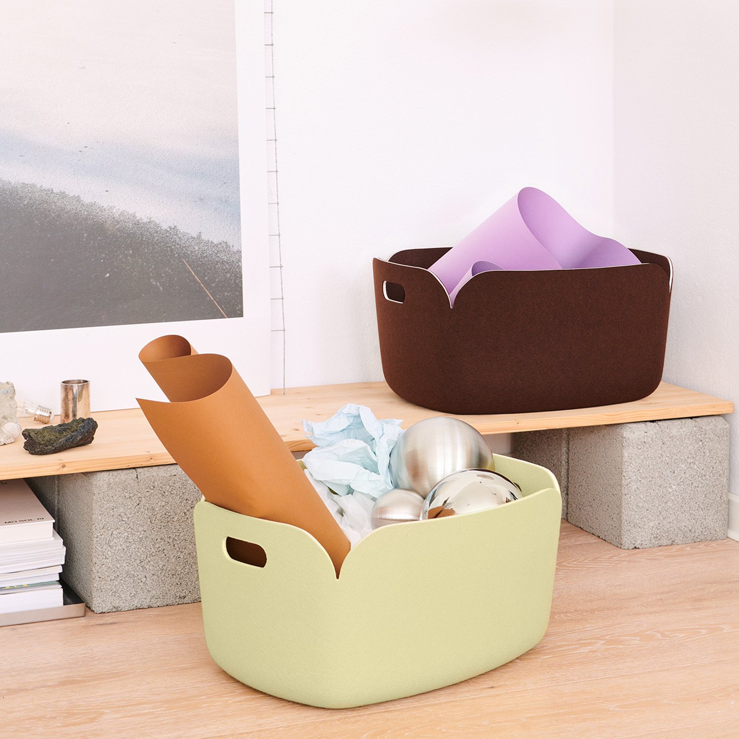 Restore Storage Basket, Dusty Lilac | Muuto | Occasional Storage Restore Storage Basket, Dusty Lilac | Muuto | Occasional Storage