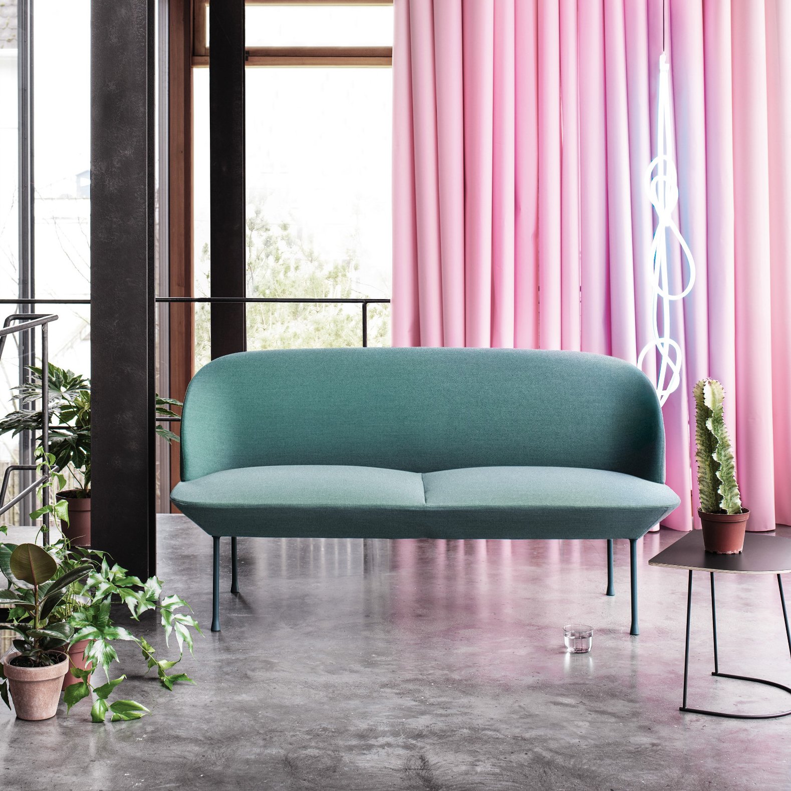 Oslo Sofa, 3 Seater, Fabric Hallingdal yellow | Muuto | Sofa 