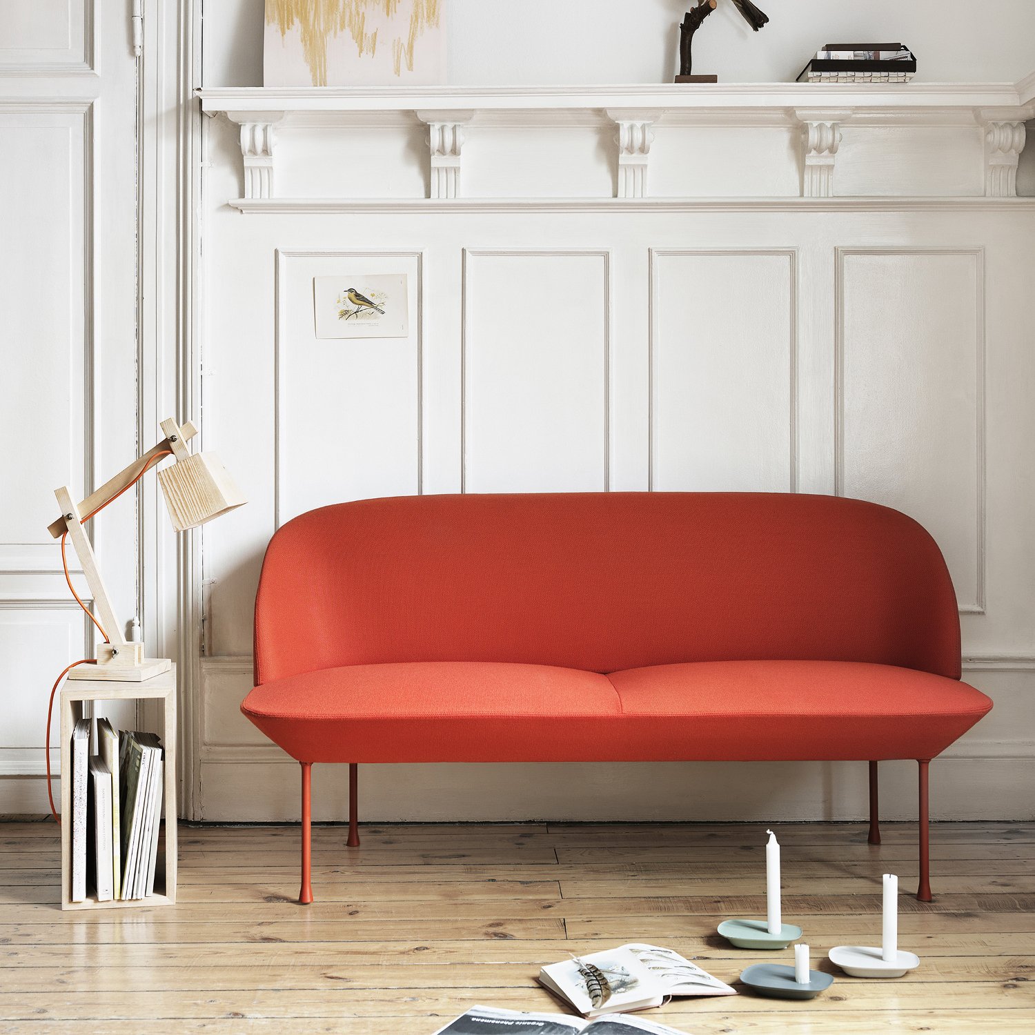 Oslo Sofa, 2 Seater, Fabric Steelcut Trio rose | Muuto | Sofa
