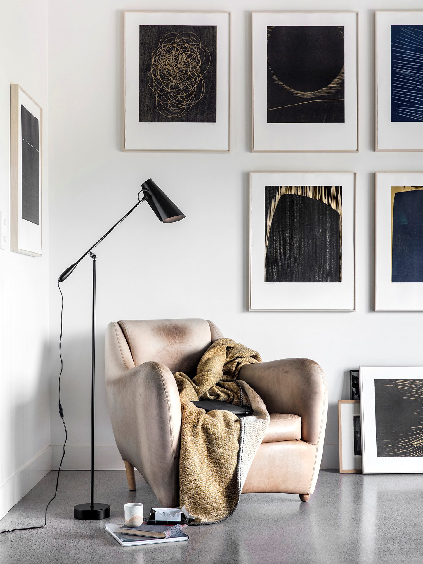 Birdy Floor Lamp, Black/steel | Northern | Standing Lamps