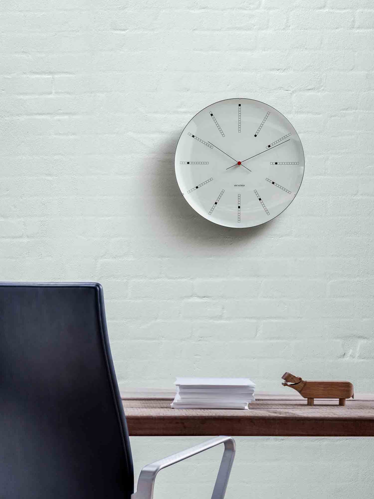 AJ Bankers Wall Clock, 29 cm | Rosendahl | by Arne Jacobsen, 1971