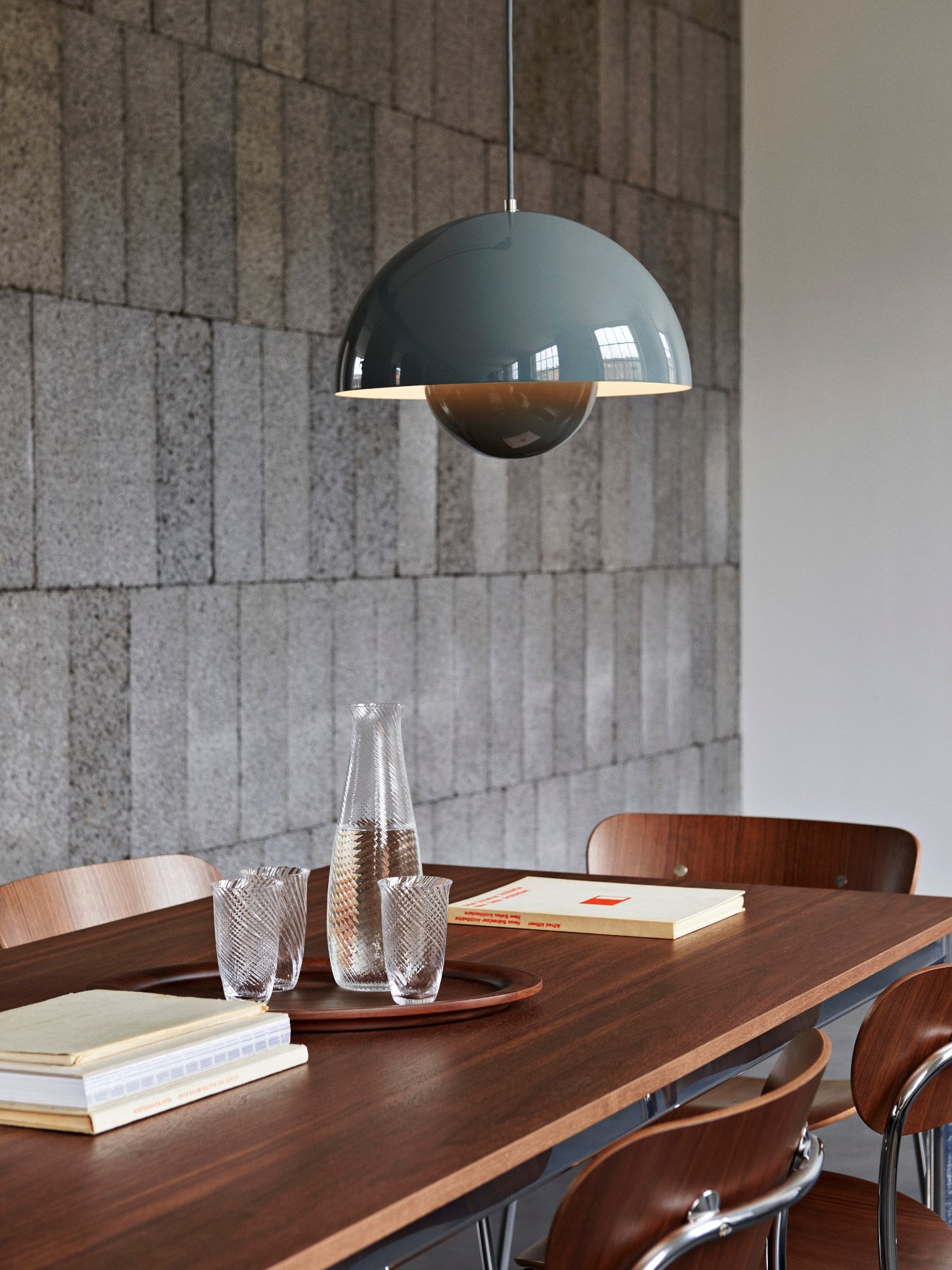 Flowerpot VP7 Pendant Lamp, Stone blue