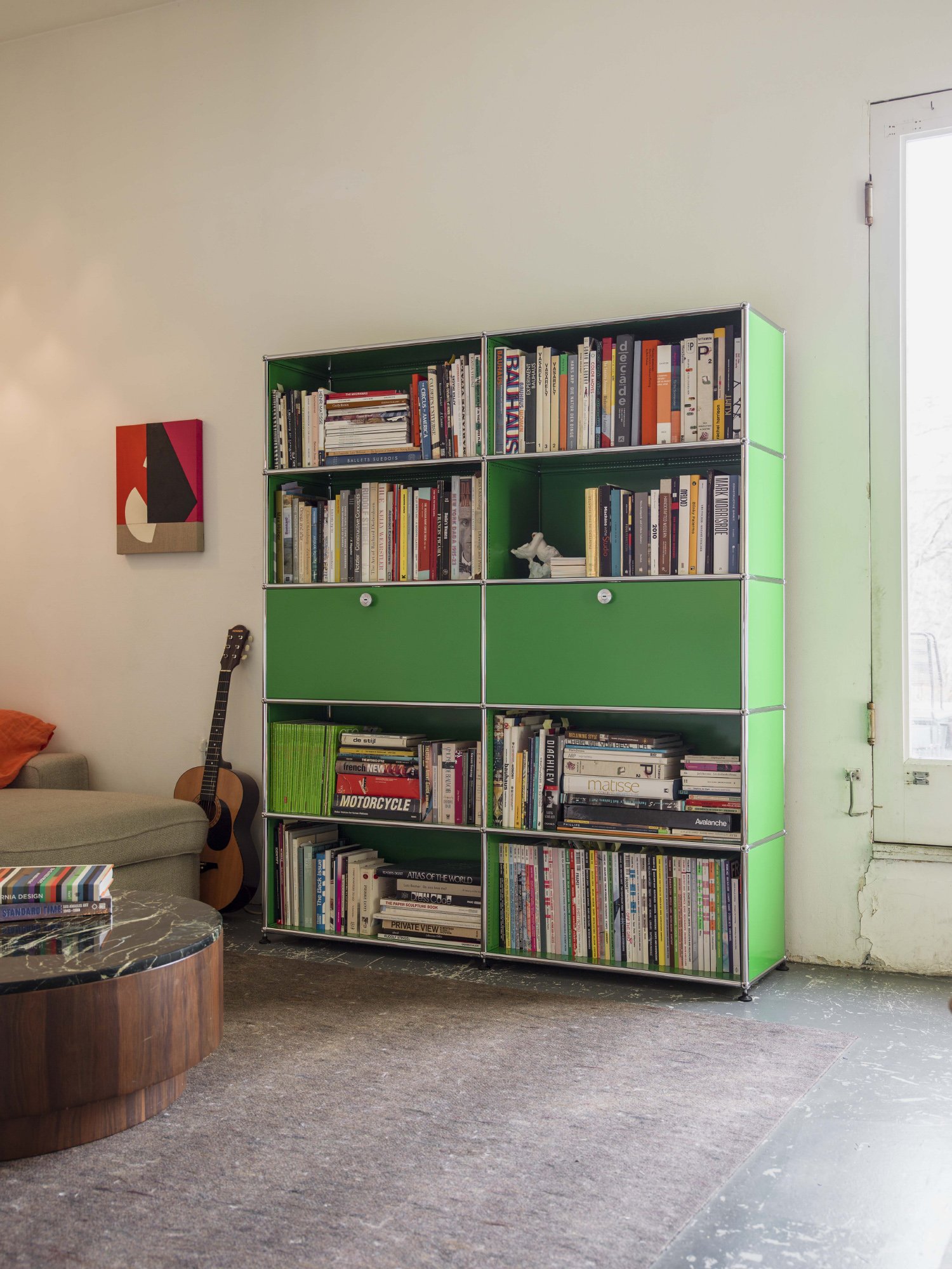 USM Haller Living Room Shelf L, Mid grey RAL 7005 | USM Haller