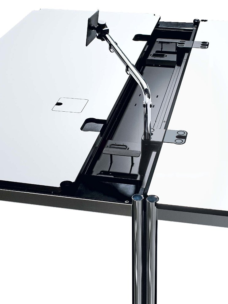 USM Haller Table Advanced, 175 x 75 cm, 02-Pearl grey laminate