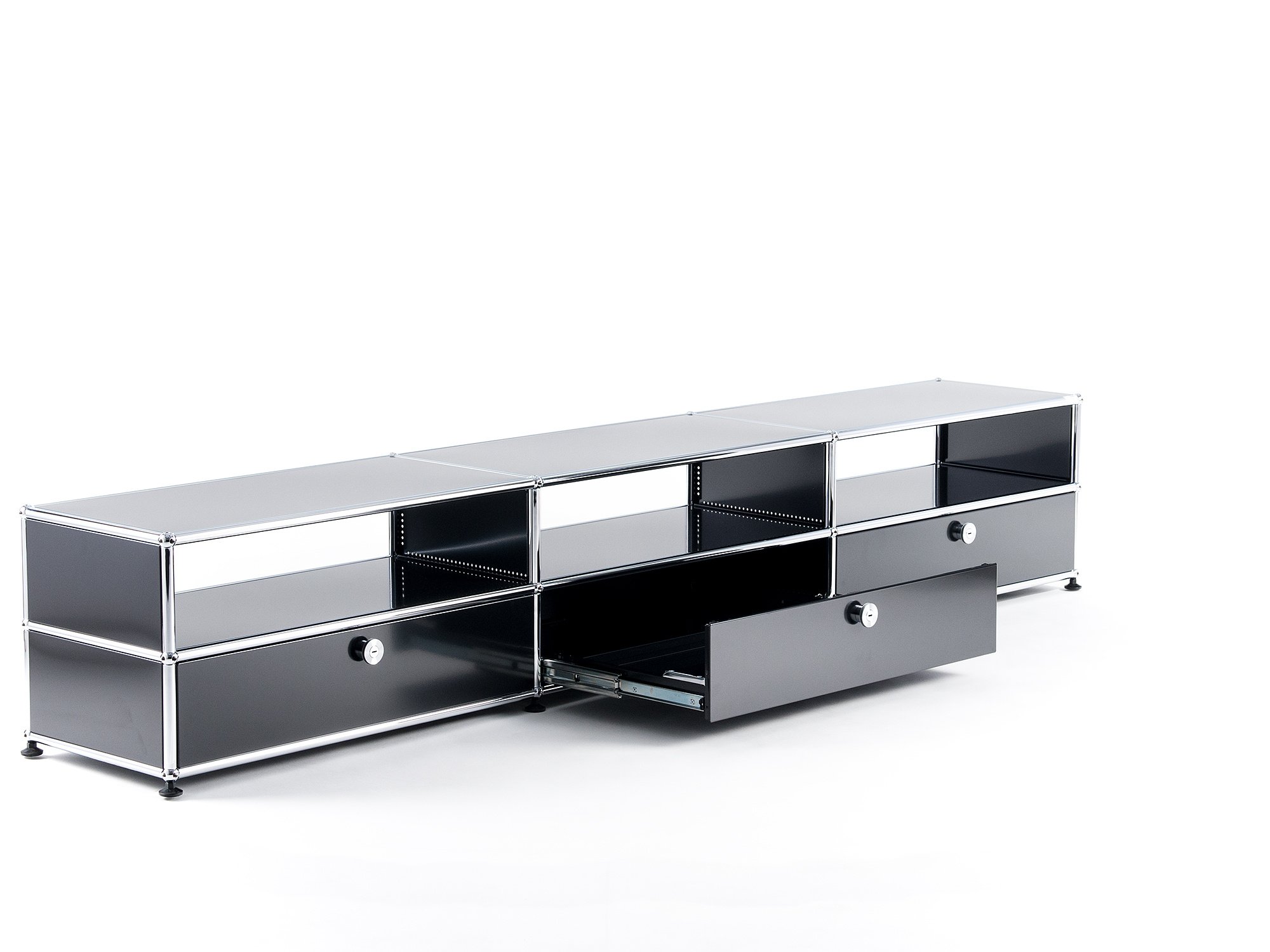 USM Haller HiFi-Lowboard, Pure white RAL 9010 | USM Haller | USM
