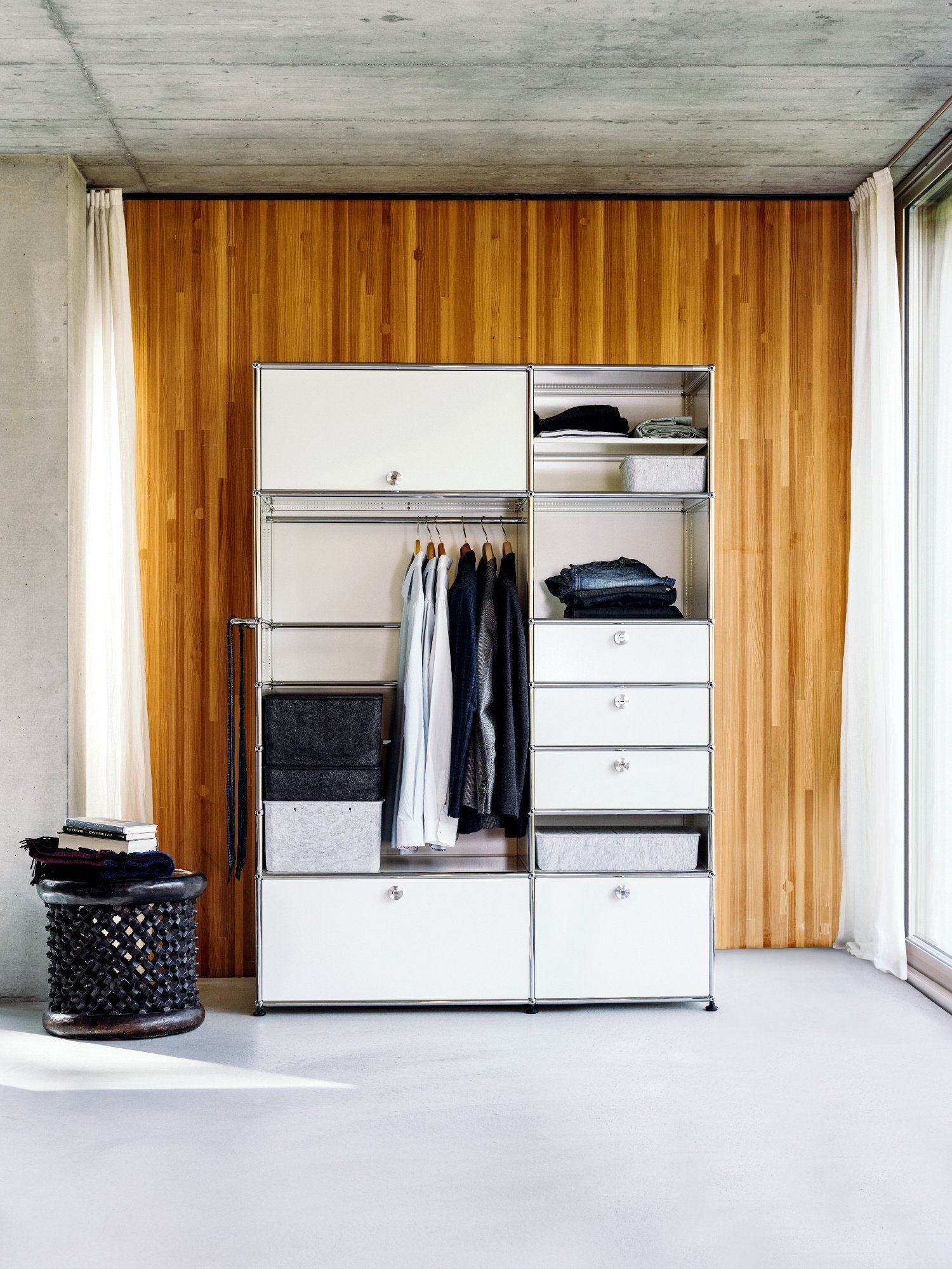 USM Haller Wardrobe Model 2, Pure white RAL 9010 | USM Haller