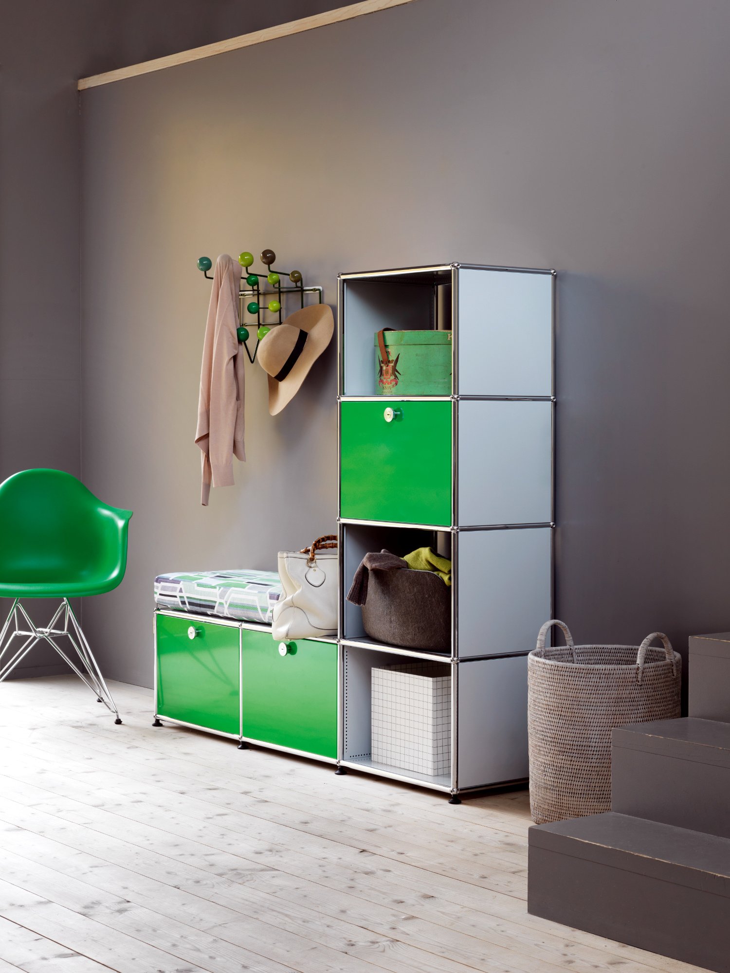 USM Haller Clothes Rack/Bench Type 1 | USM Haller | USM Haller Shelving ...