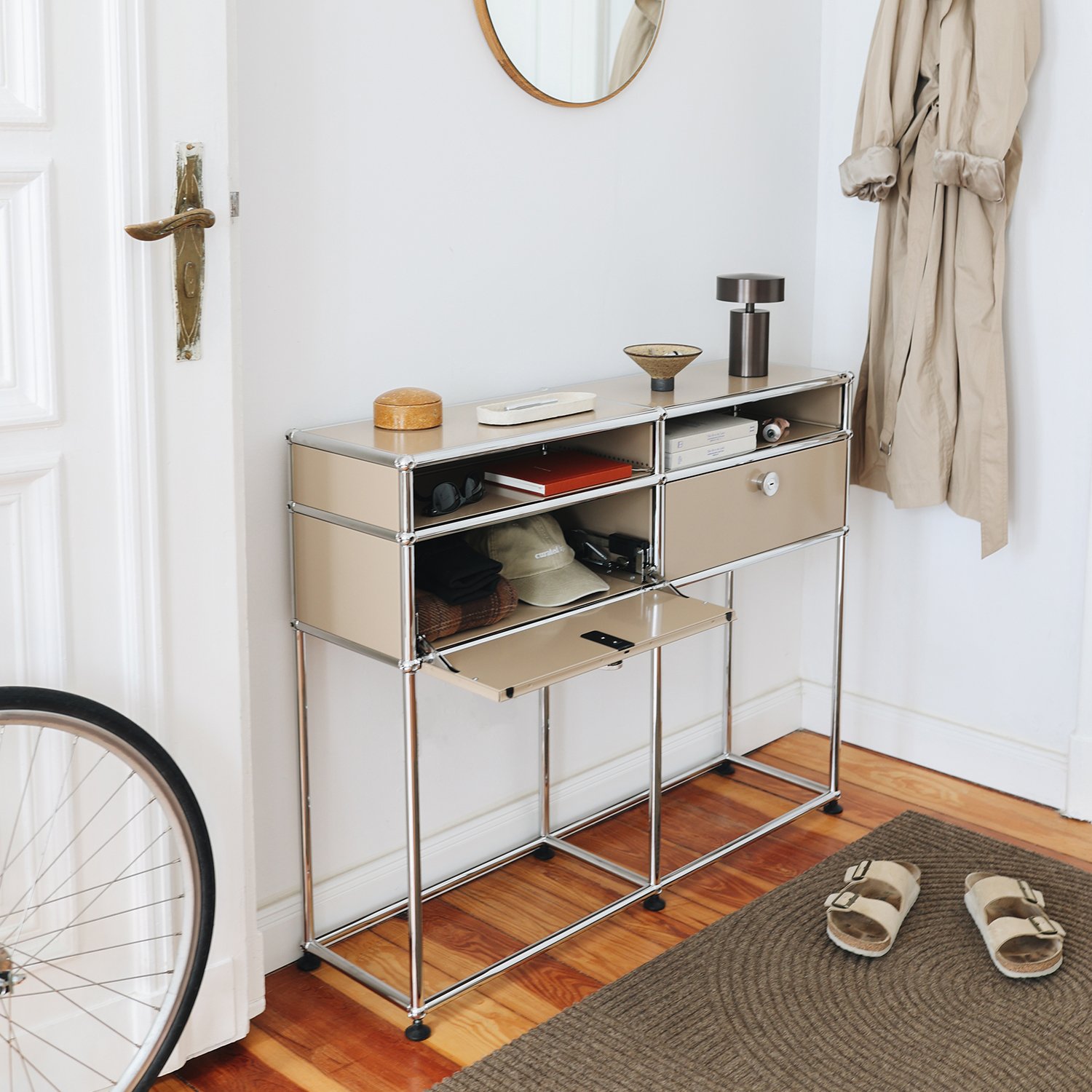 USM Haller Console Table, USM beige | USM Haller | USM Haller