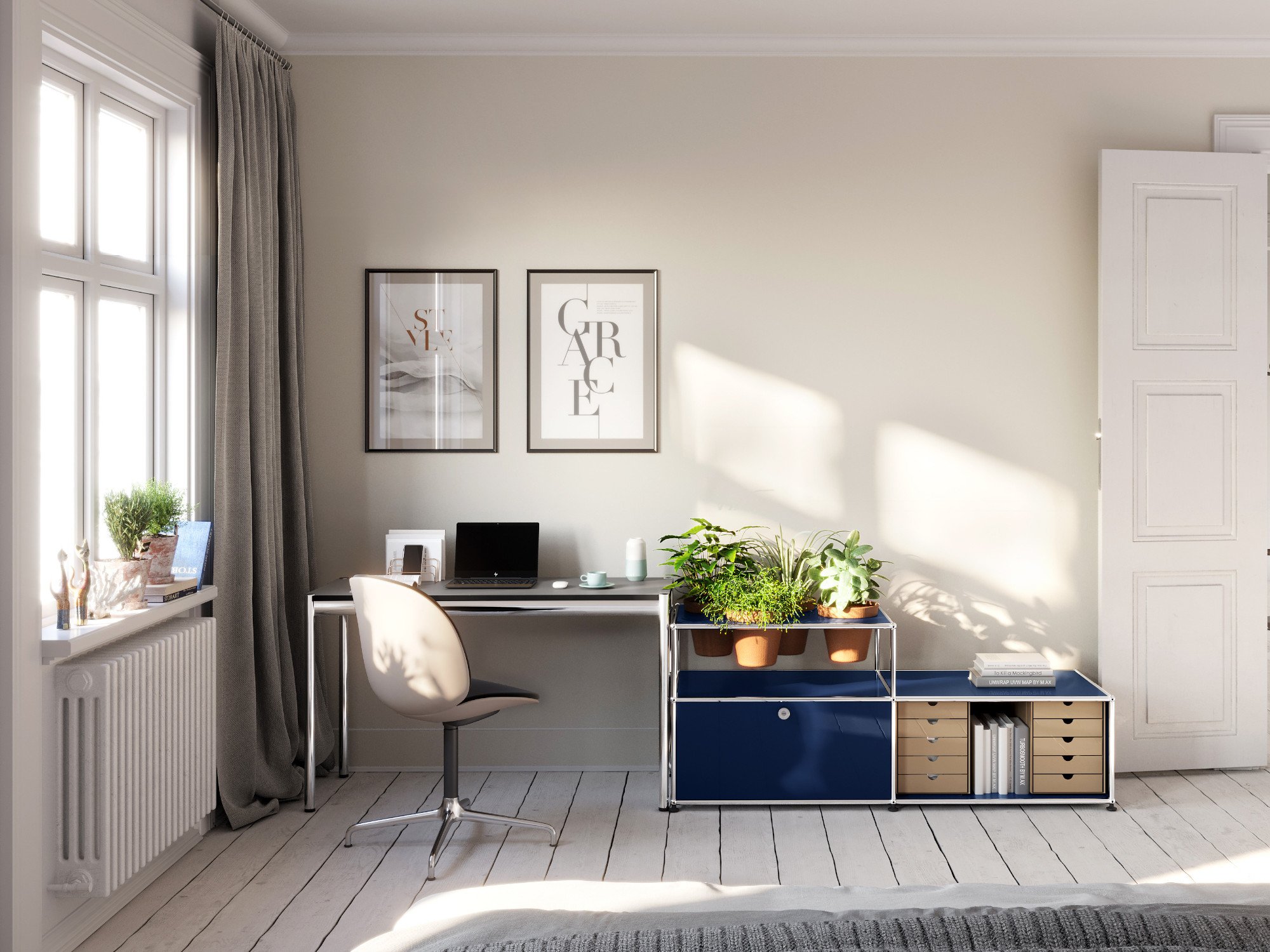 USM Haller Plant Side Table Type 1, USM beige | USM Haller | USM