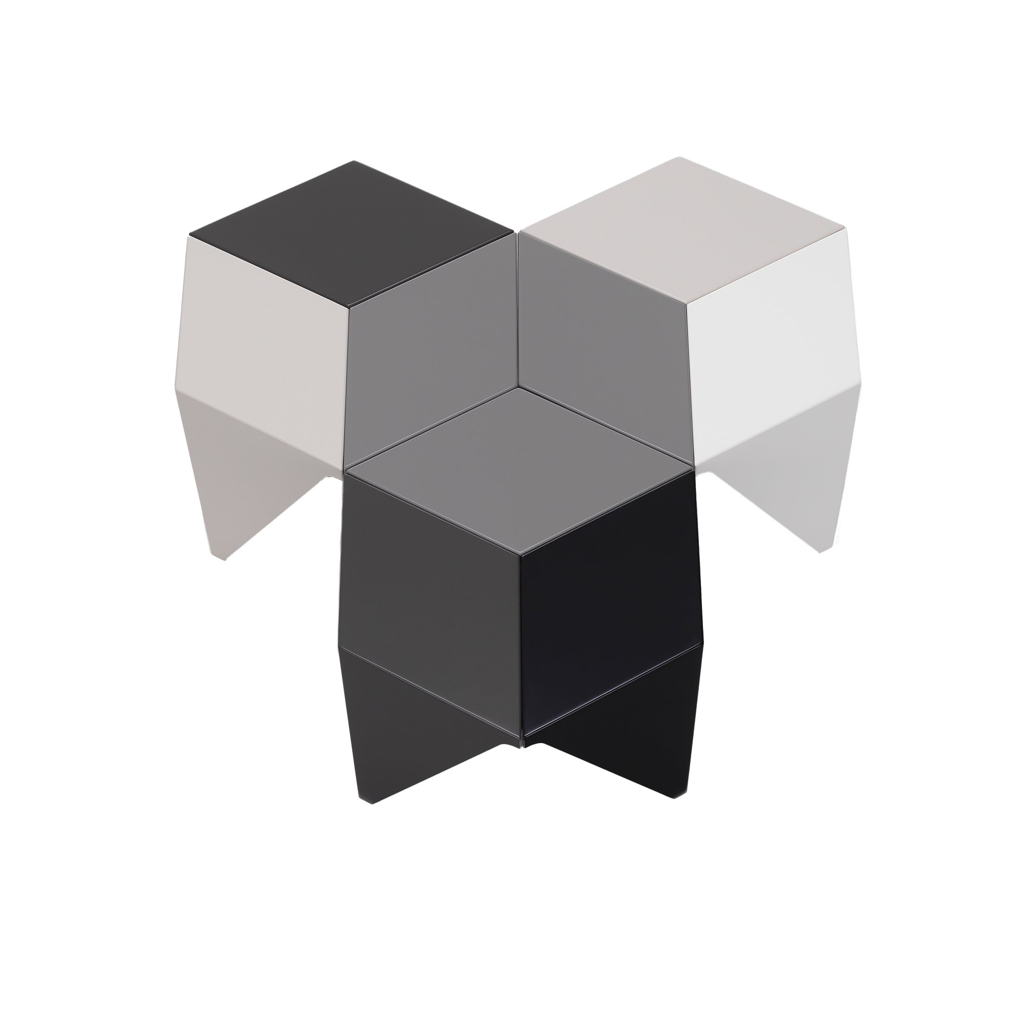 Prismatic Table, Three-tone light grey | Vitra | by Isamu Noguchi
