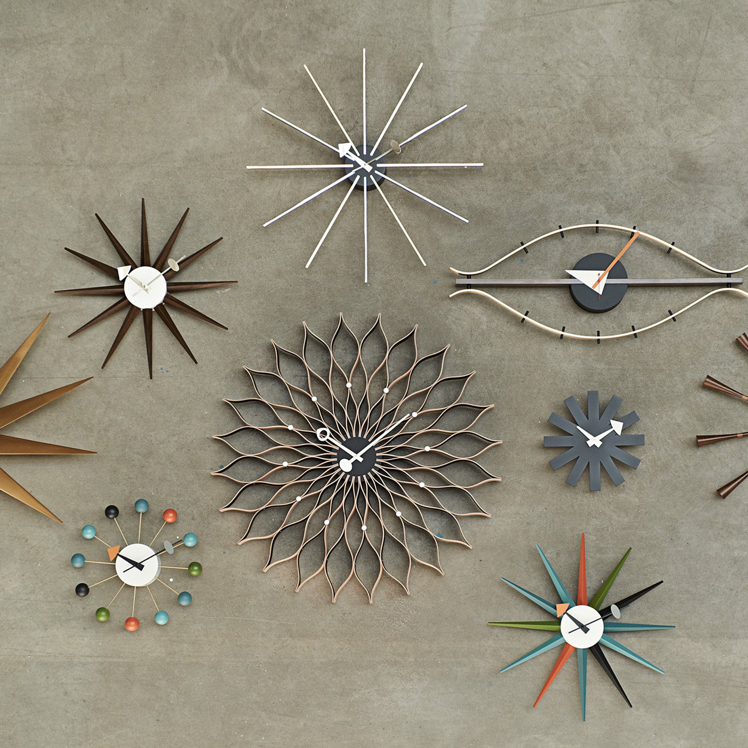Sunburst Wall Clock | Vitra | Clocks - Designer furniture from smow