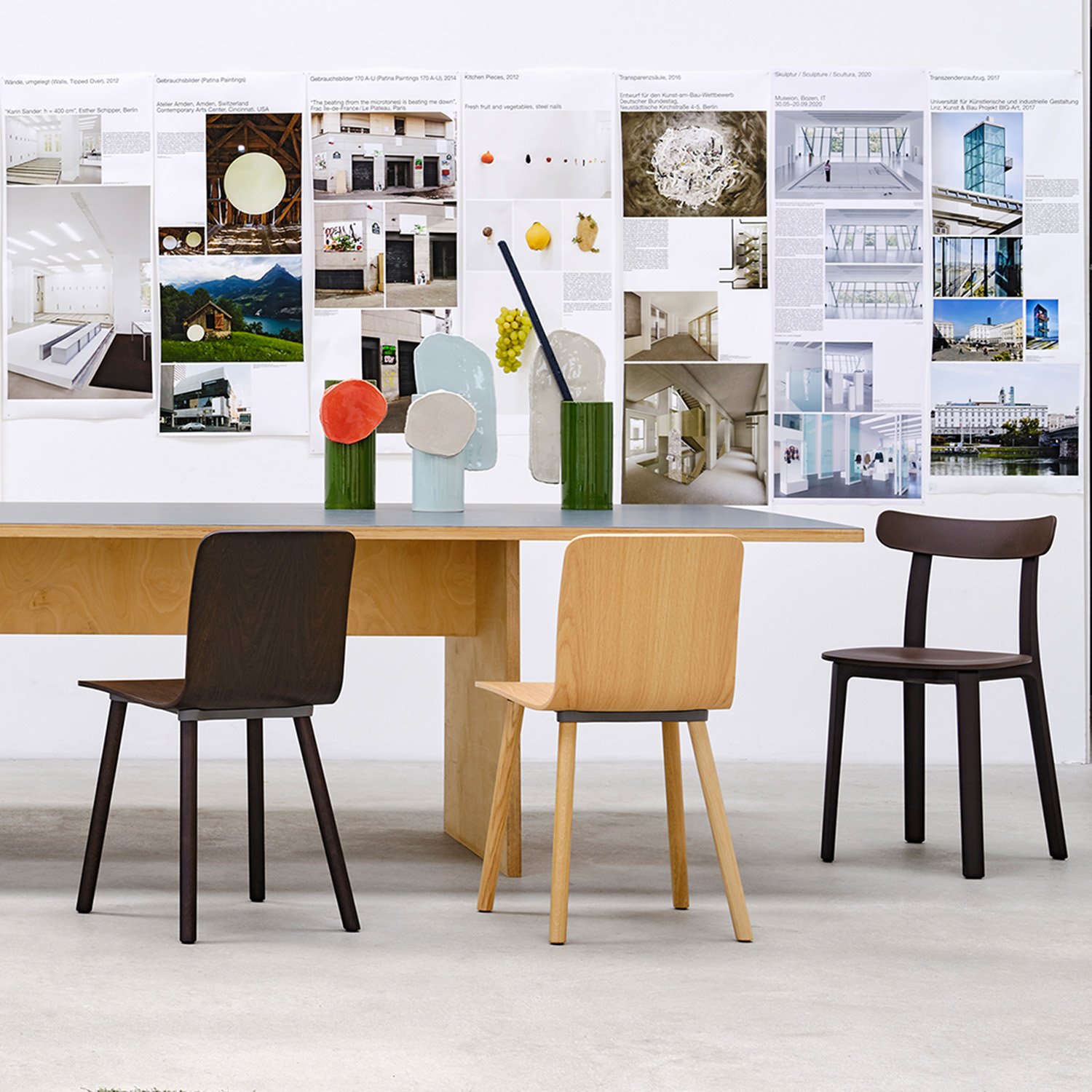 HAL Ply Wood, Light Oak, Light Oak, Without Seat Cover | Vitra