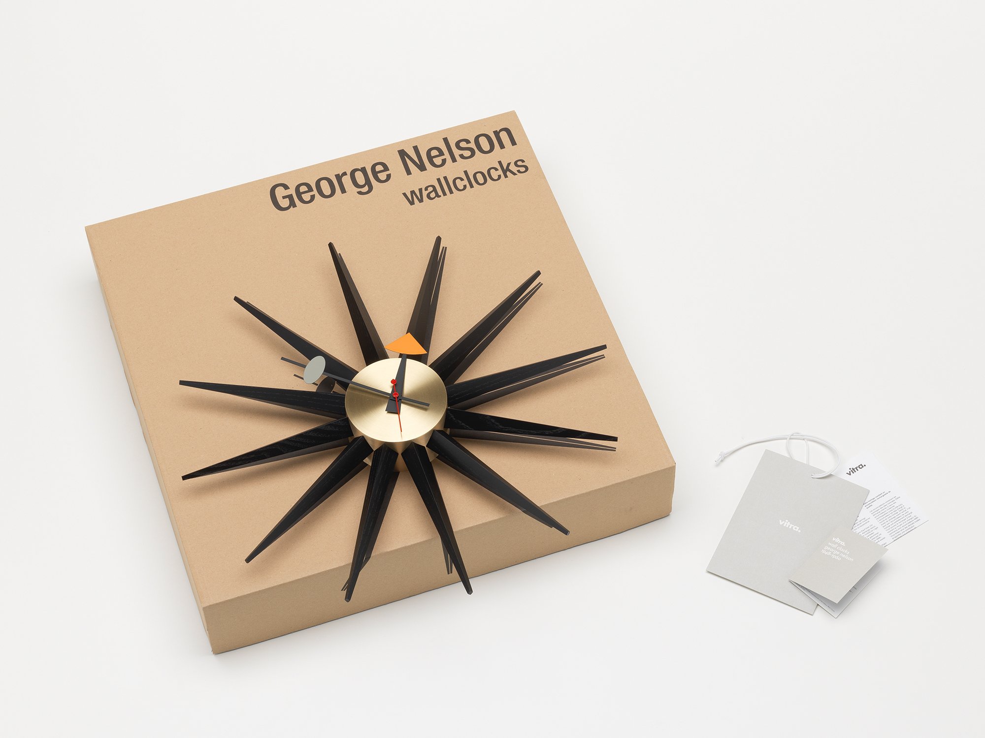 Sunburst Clock Black | Vitra | Clocks - Designer furniture