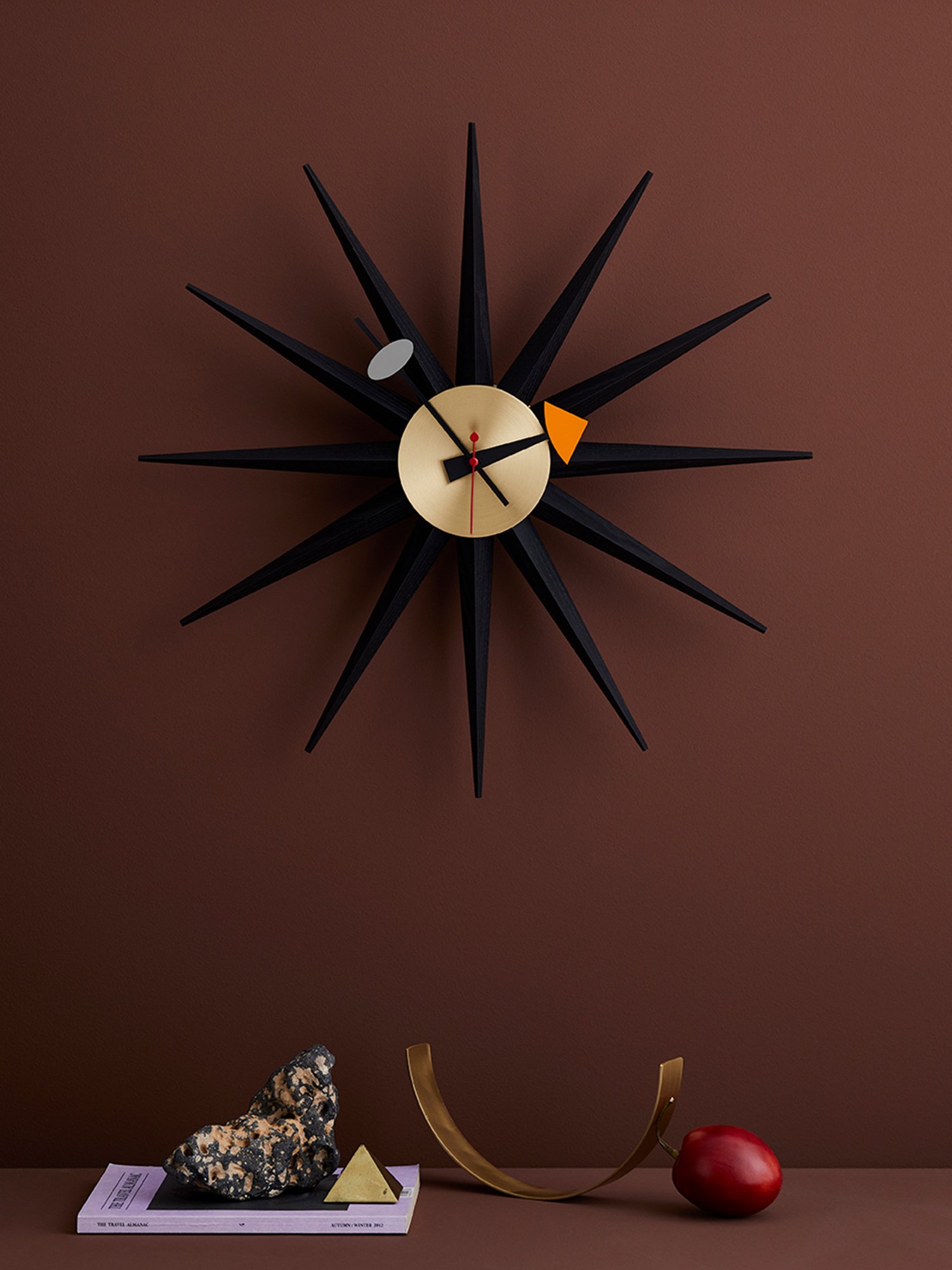 Sunburst Clock Black | Vitra | Clocks - Designer furniture from smow