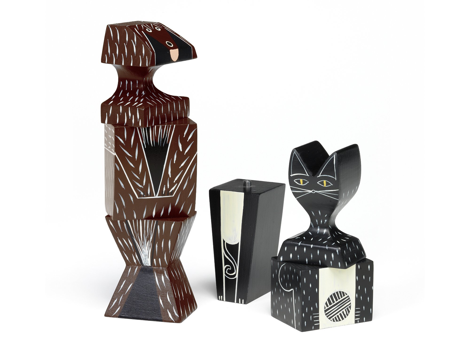Wooden Dolls Cat & Dog, Dog large | Vitra | by Alexander Girard