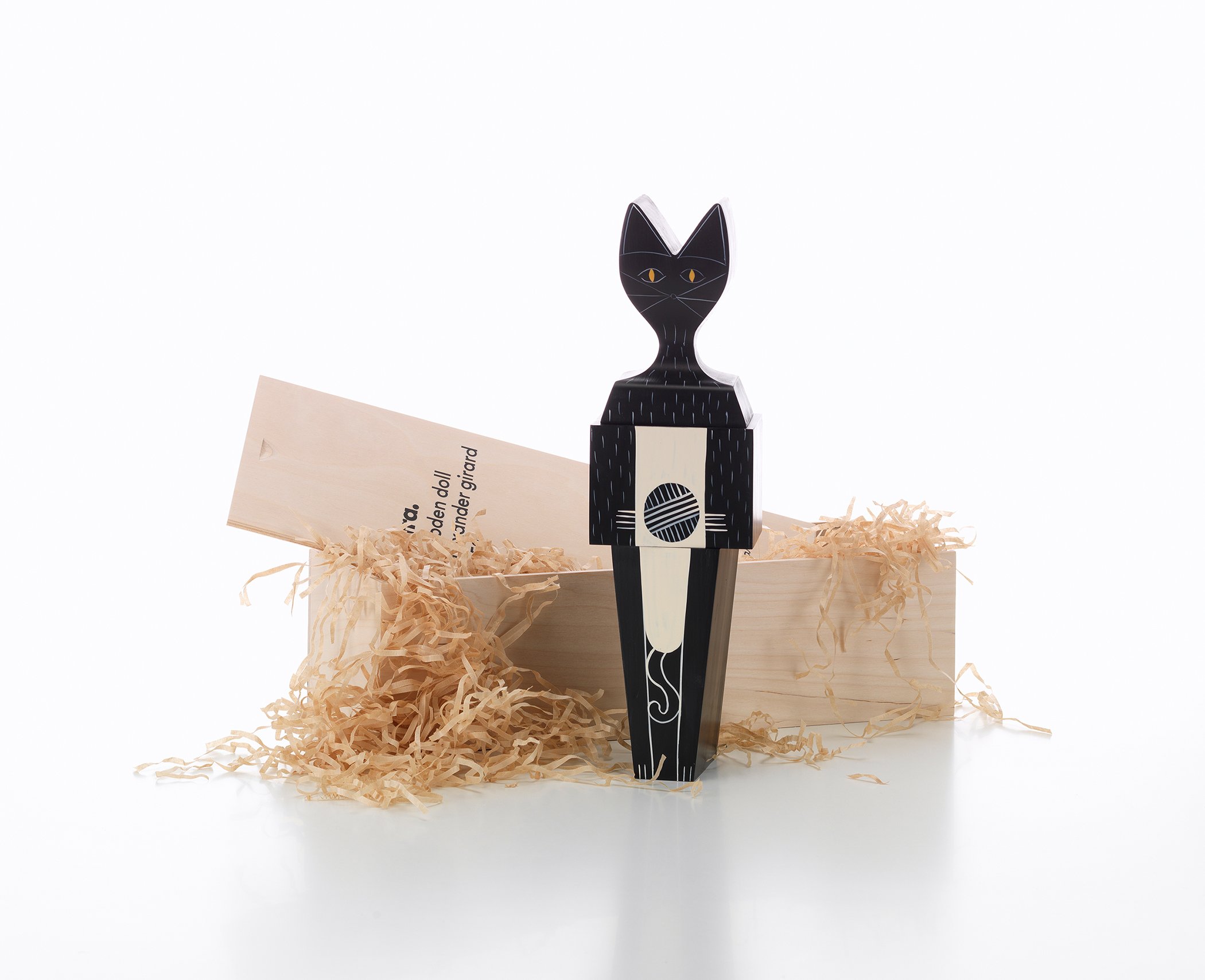 Wooden Dolls Cat & Dog, Dog large | Vitra | by Alexander Girard