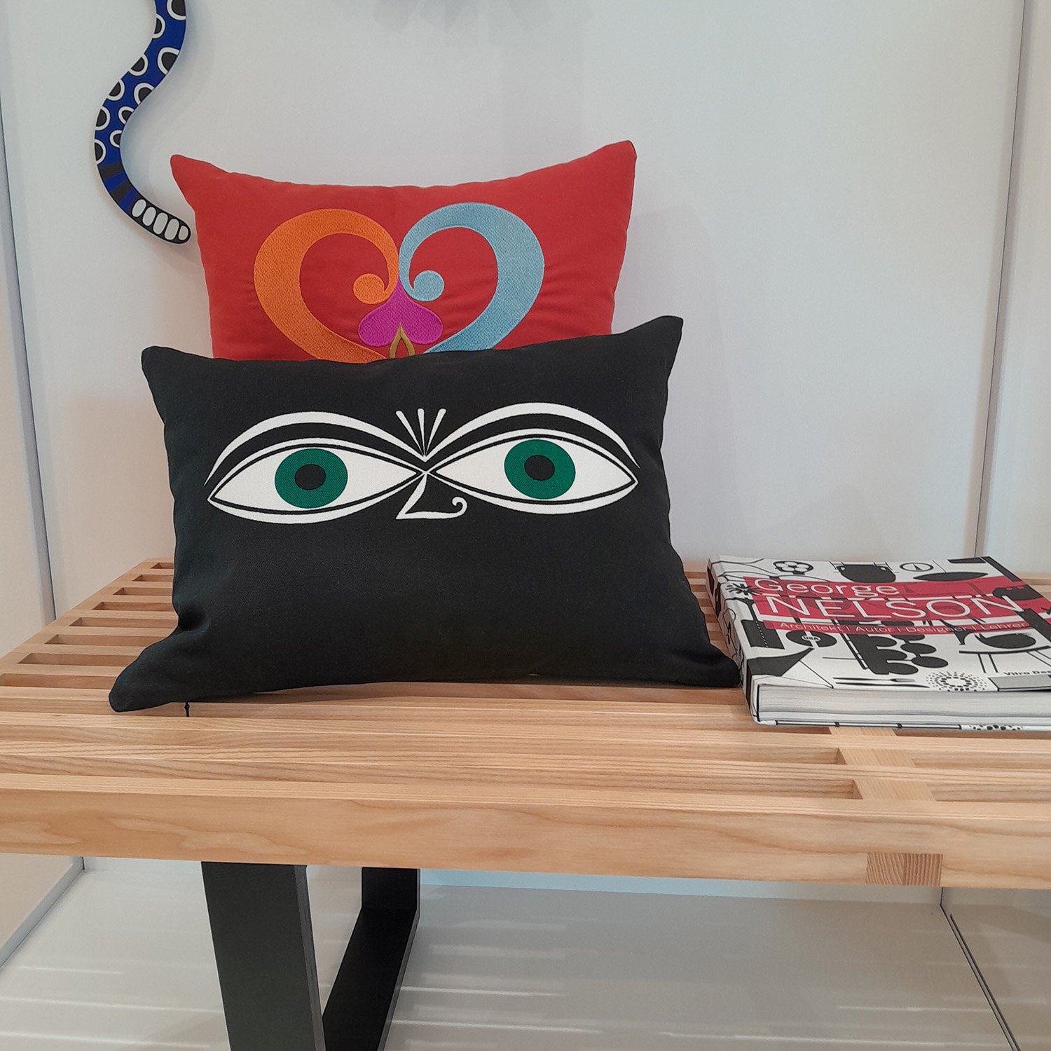 Graphic Print Pillows, Eyes | Vitra | by Alexander Girard, 1961